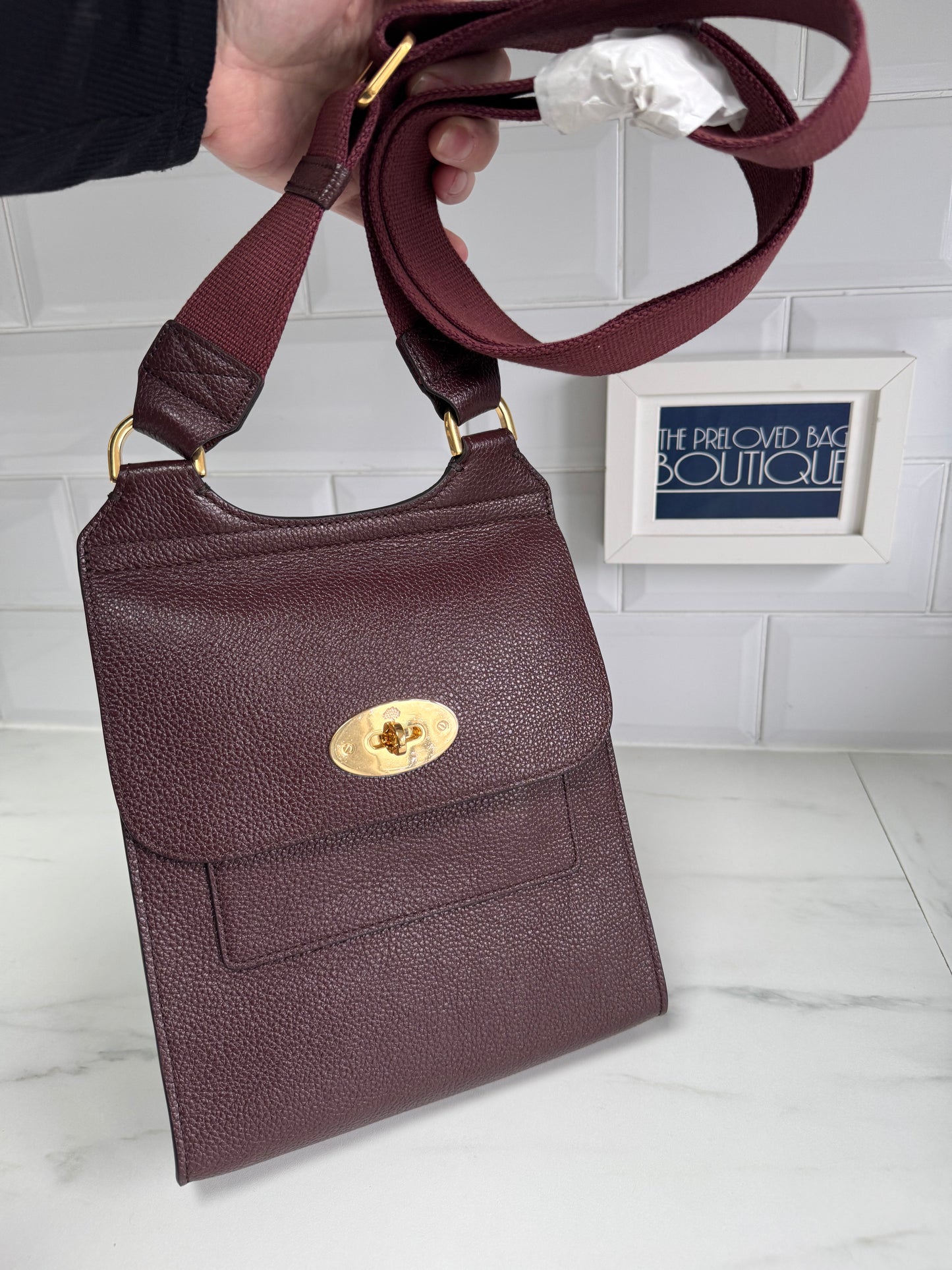 Mulberry Small Antony - Oxblood