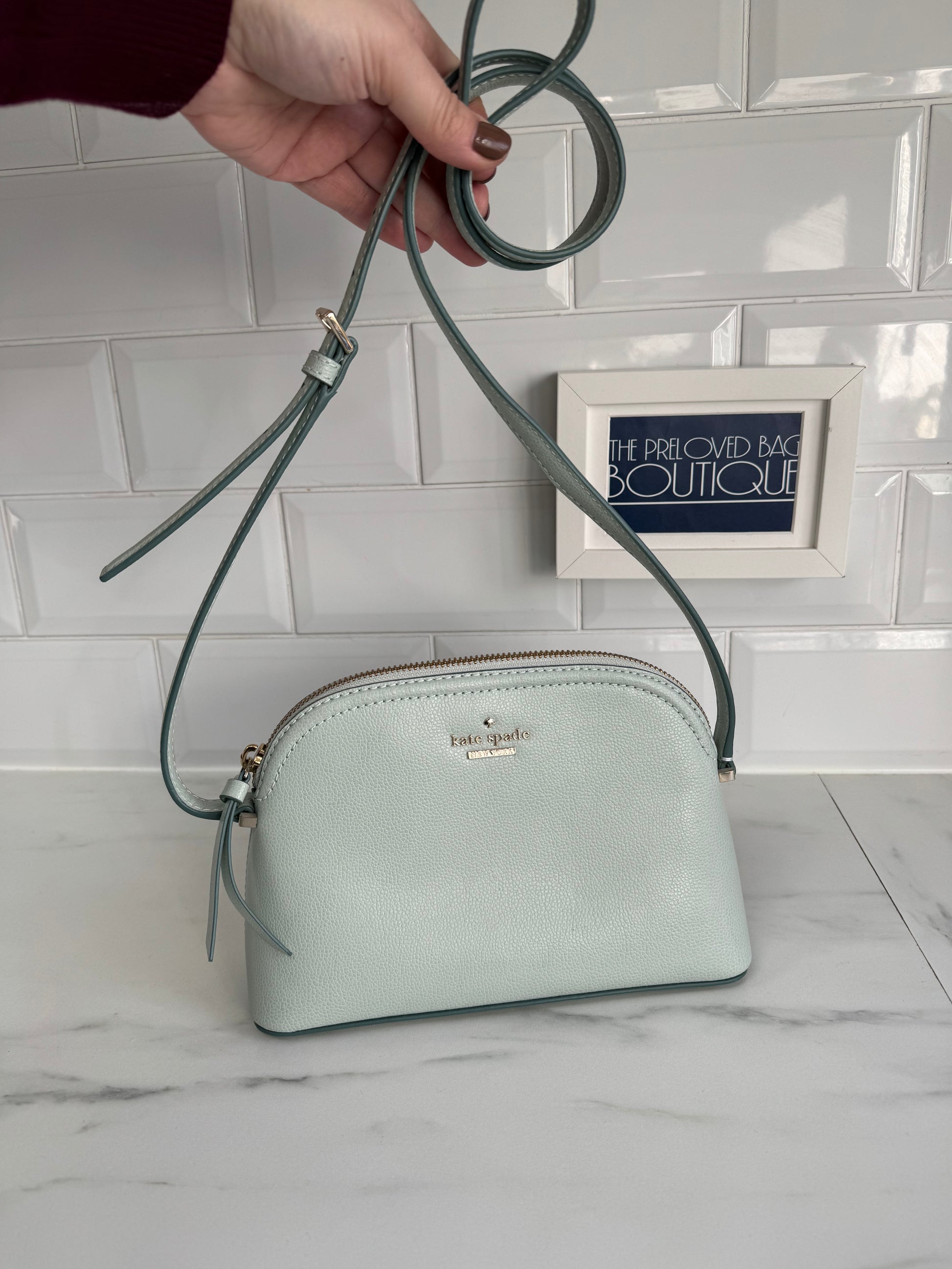 Kate Spade Perry Dome Cross Body bag Mint Green