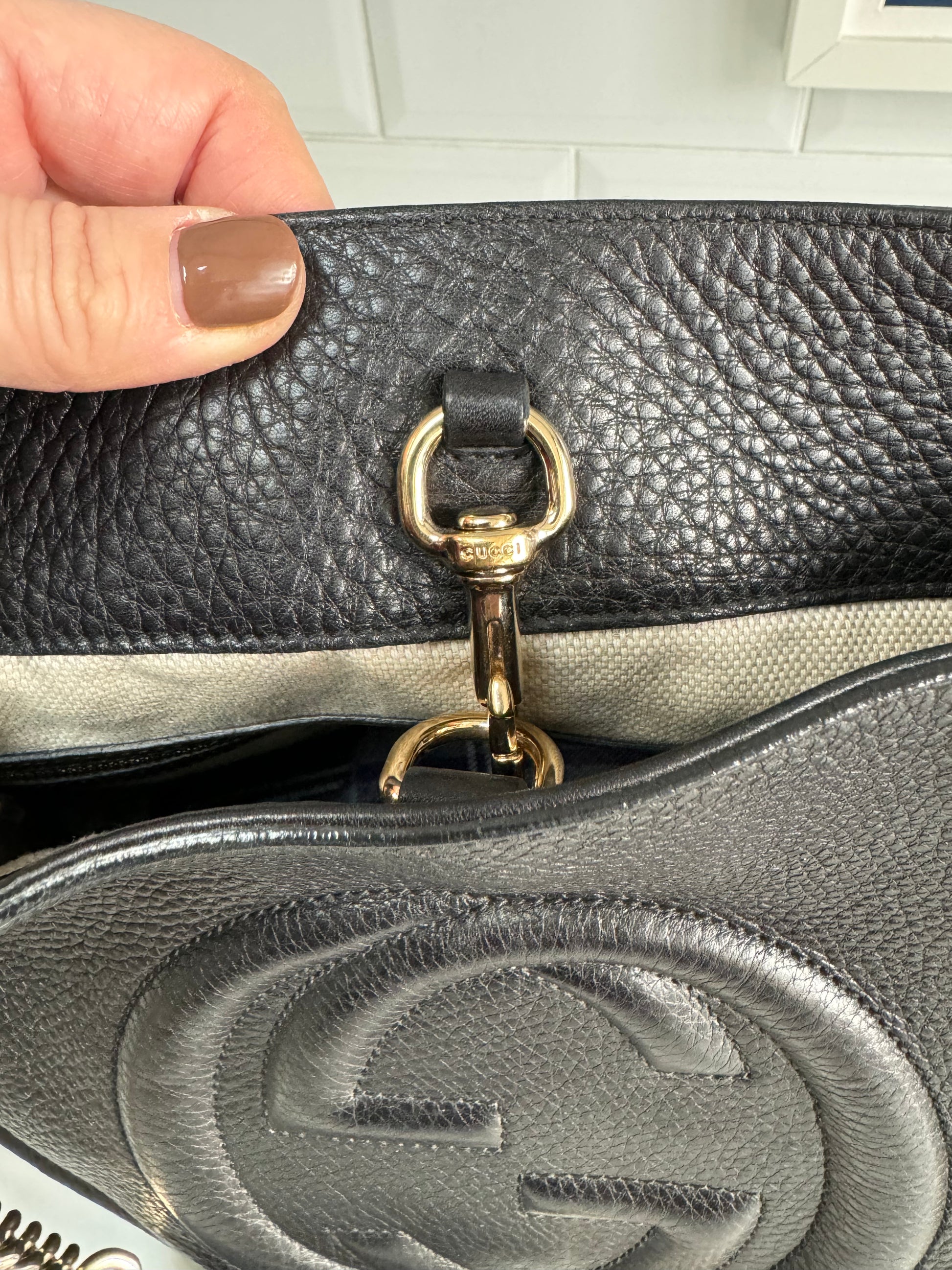 Gucci Soho Tote Black The Preloved Bag Boutique