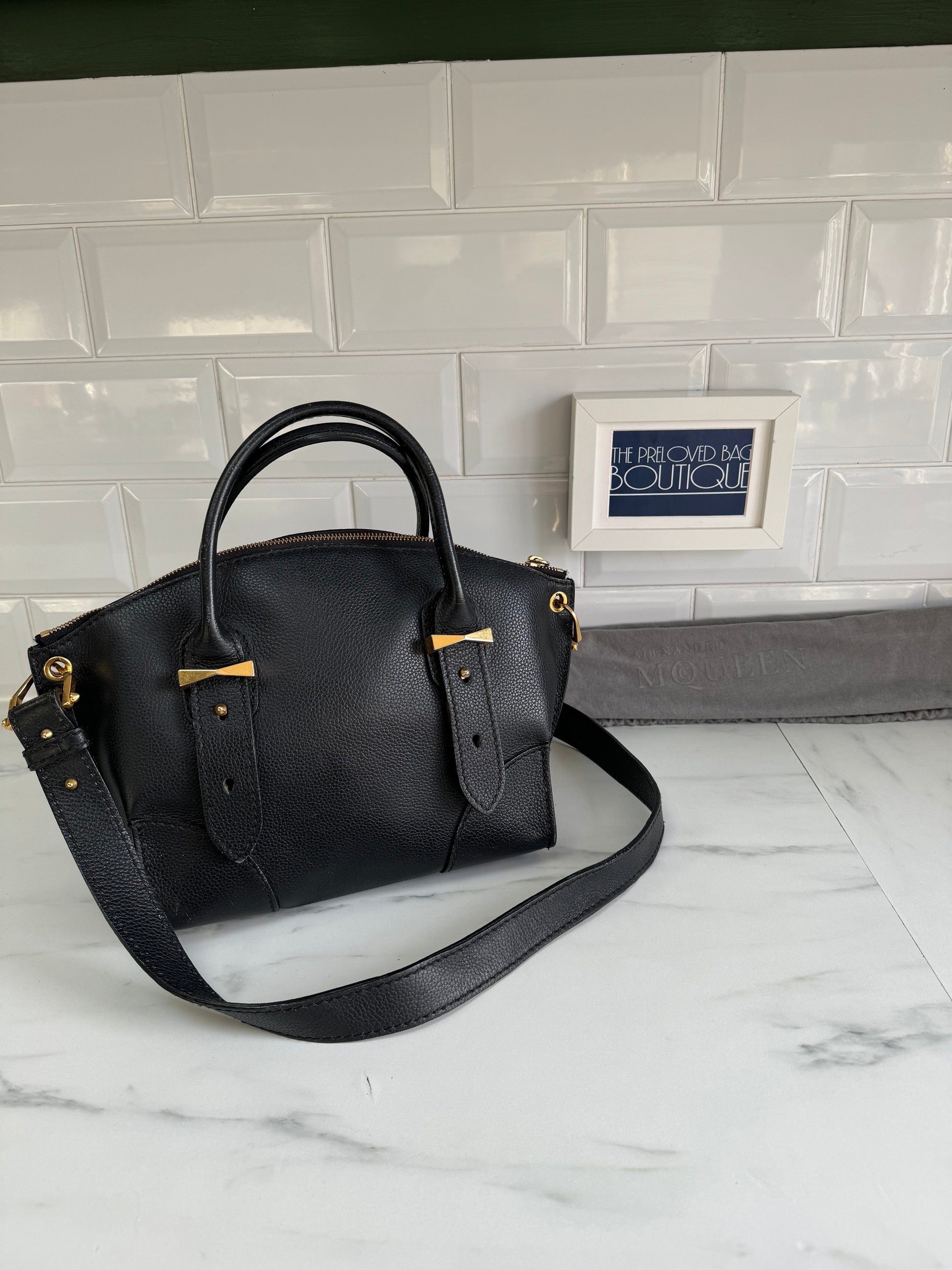 Alexander mcqueen black bag best sale