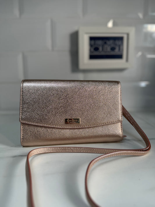 Kate Spade WOC - Metallic Rose Gold