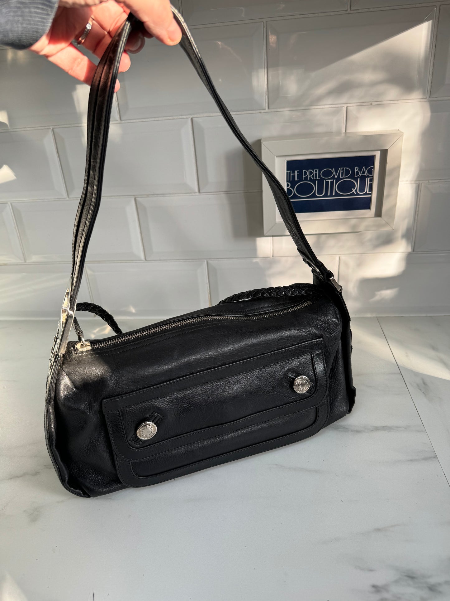 Christian Dior Vintage Shoulder Bag - Black