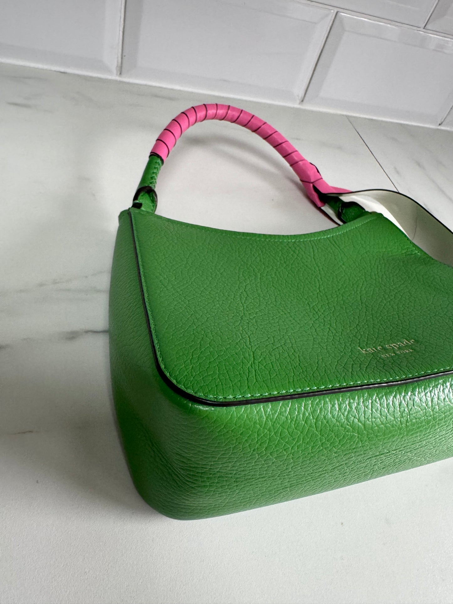 Kate Spade Dolly Small Sweet Pea Shoulder Bag - Green & Pink