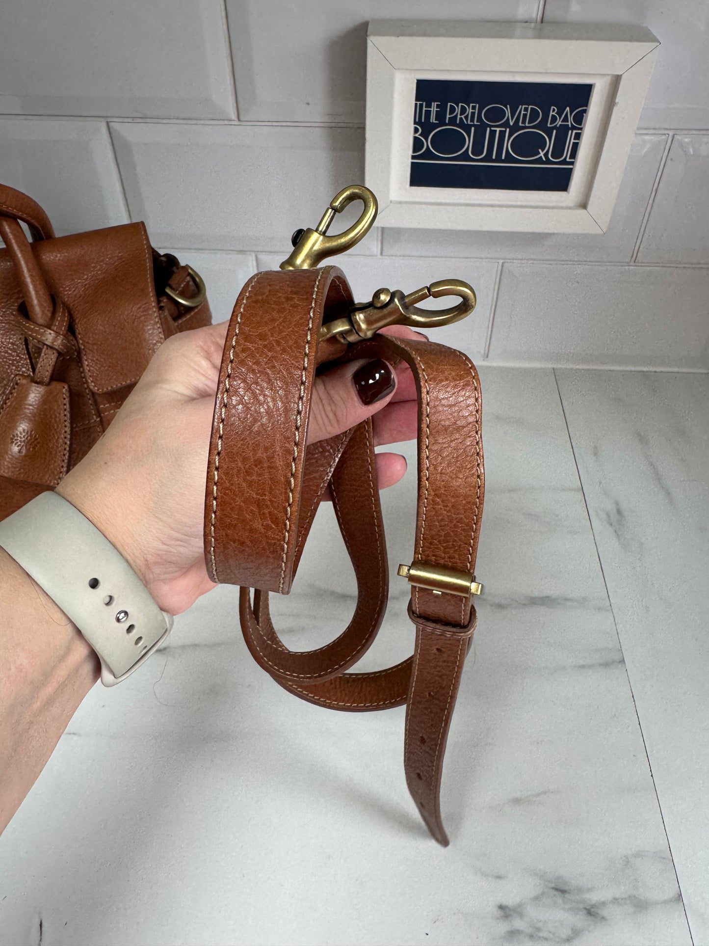 Mulberry SmallBayswater Satchel - Oak