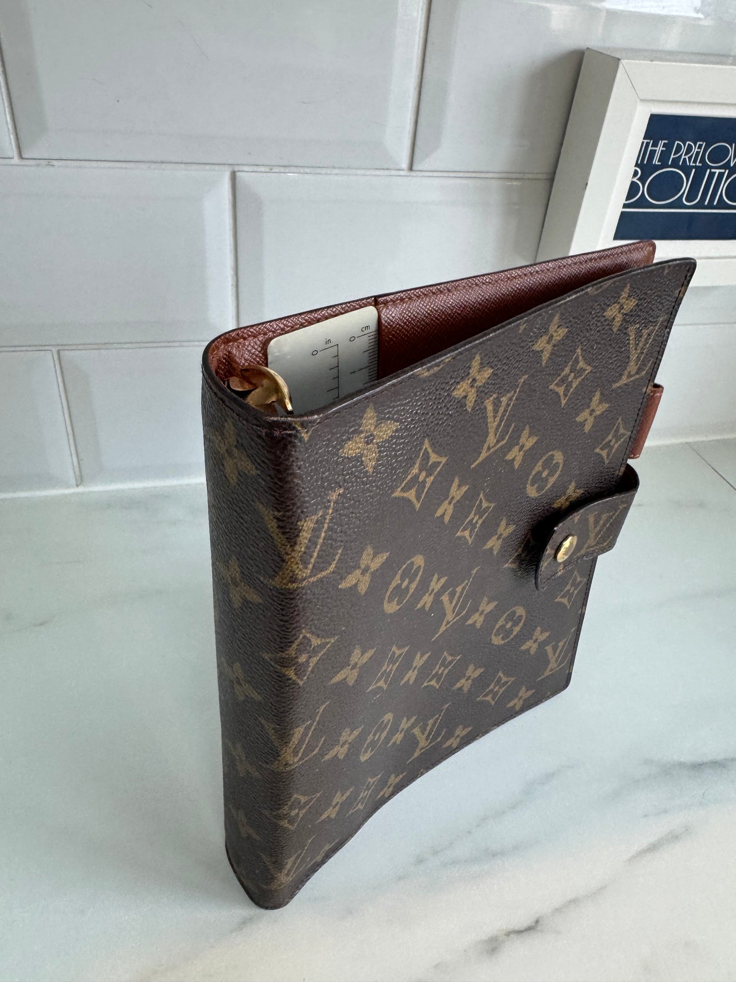 Louis Vuitton Large Ring Agenda Cover - Monogram Brown