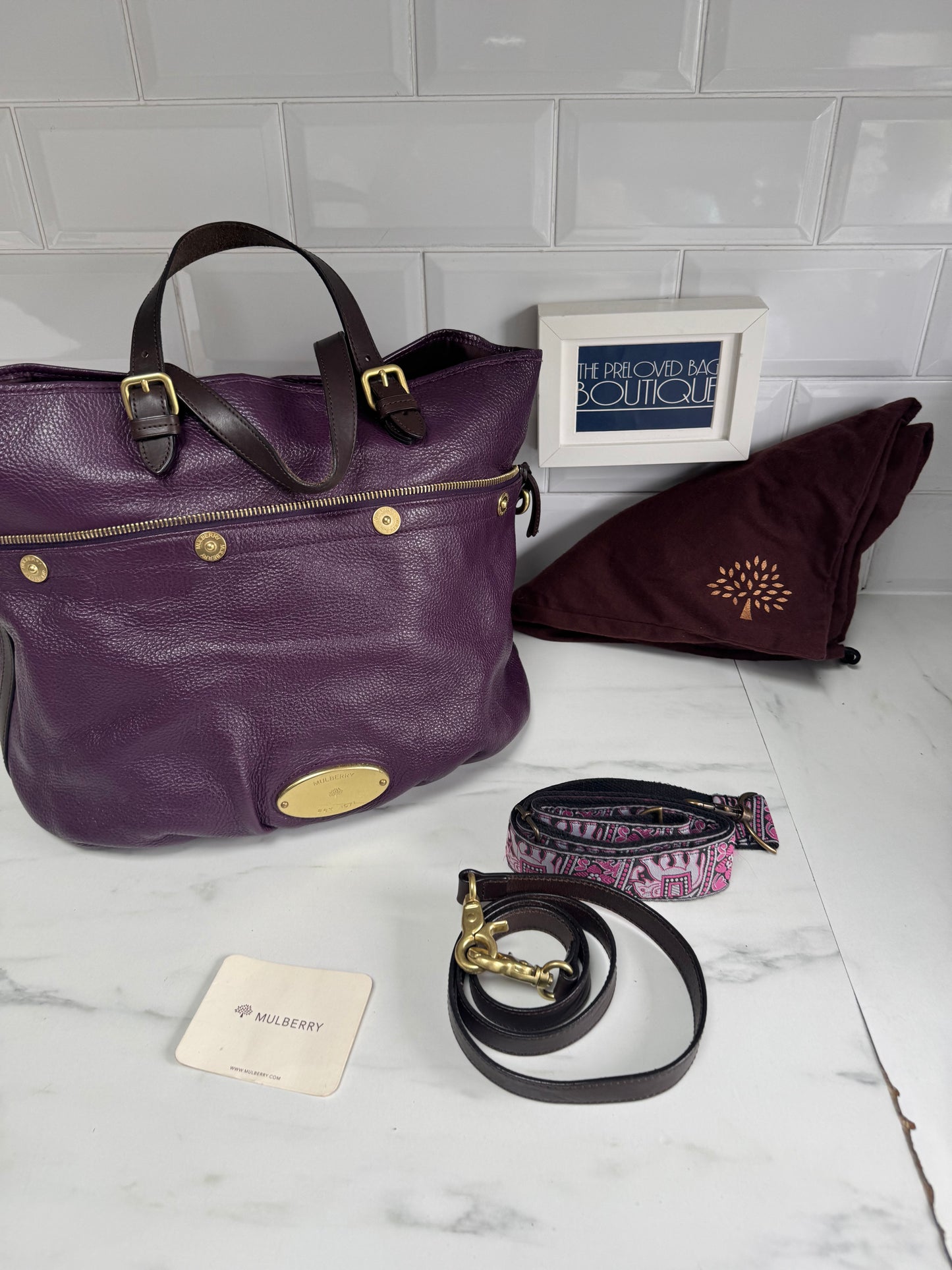 Mulberry Mitzy Tote - Eggplant