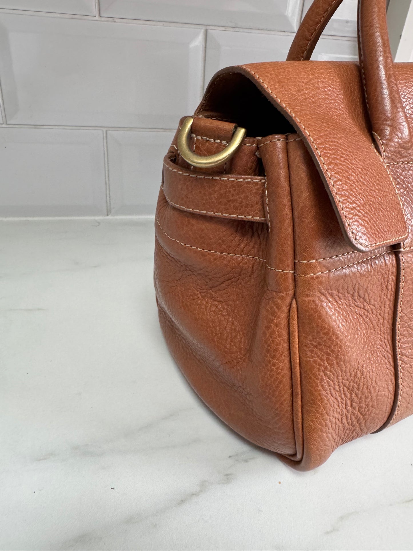 Mulberry SmallBayswater Satchel - Oak