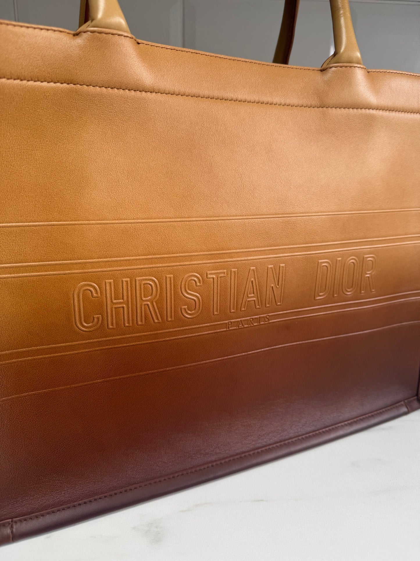 Christian Dior Ombré Tote Bag - brown