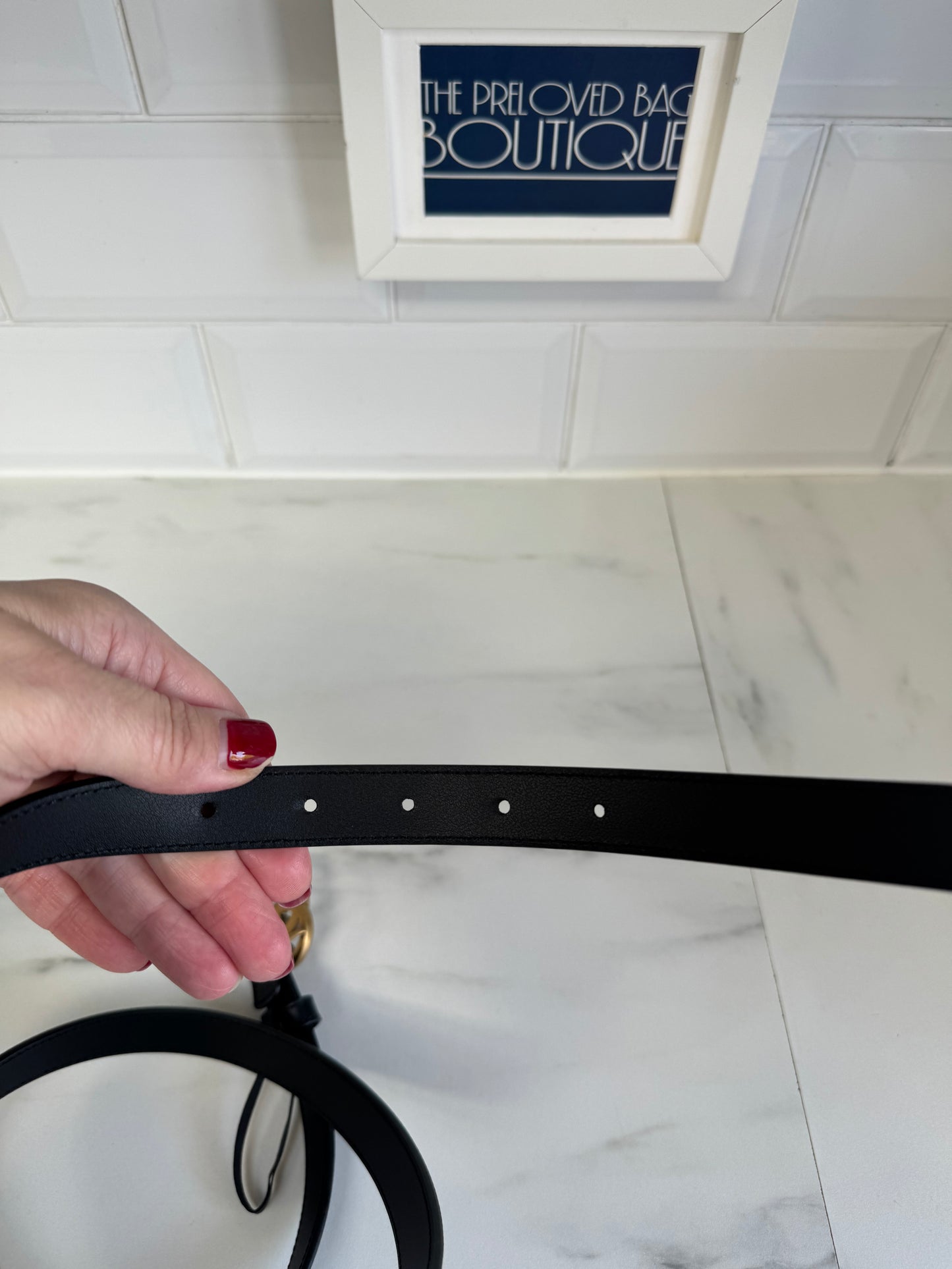 Gucci Slim Belt - Black