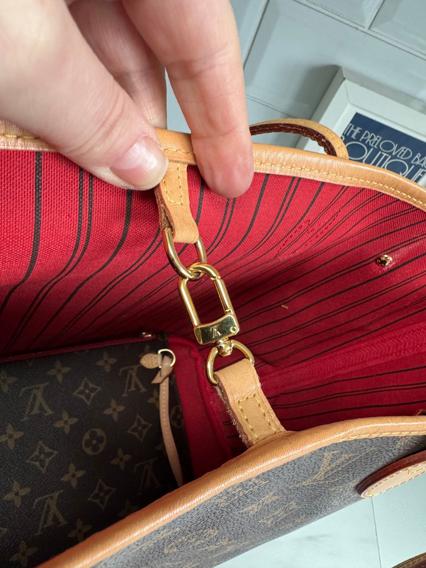 Louis Vuitton Neverfull MM & Pouch - Monogram Cerises