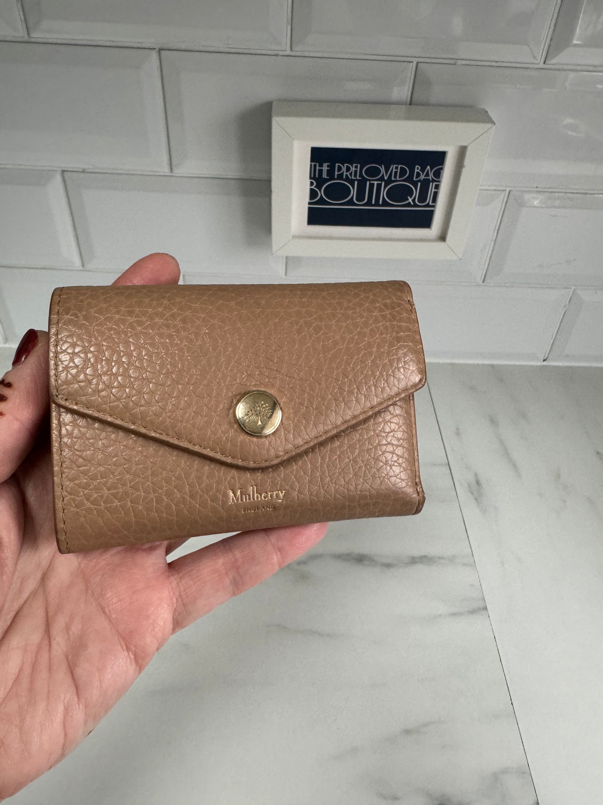 Mulberry Folded Multi Card Wallet Light Salmon The Preloved
