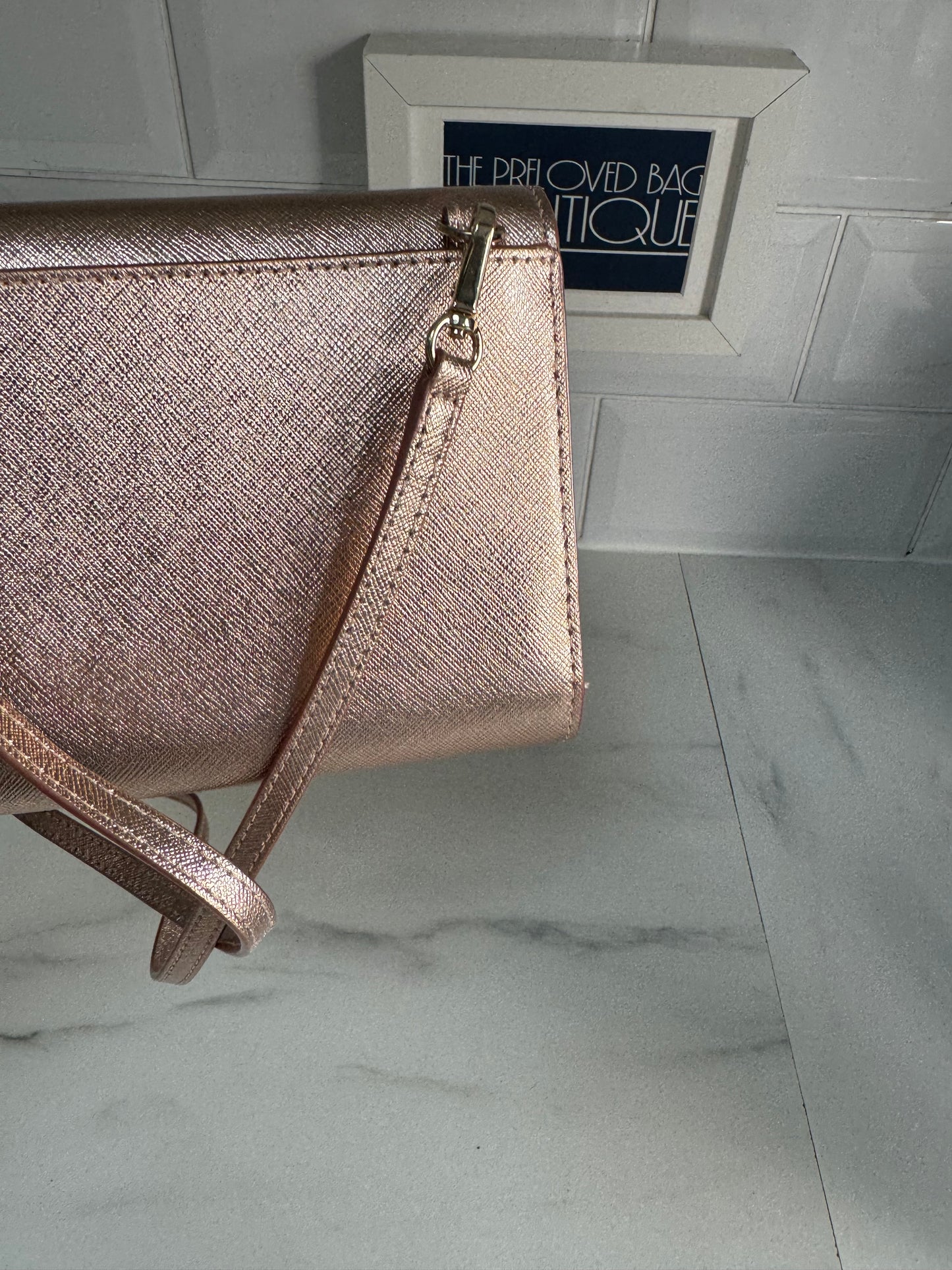 Kate Spade WOC - Metallic Rose Gold