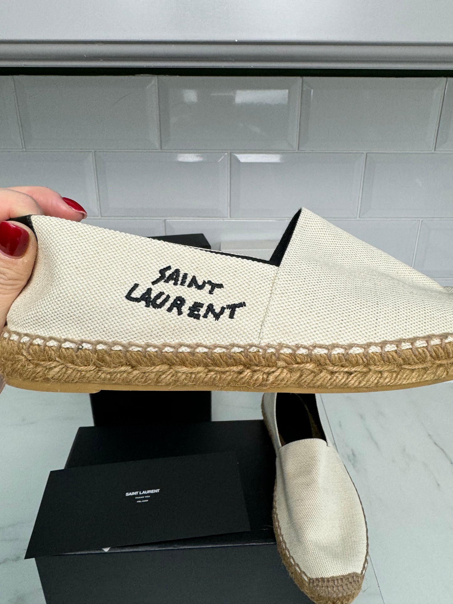 Saint Laurent Espadrilles - Cream