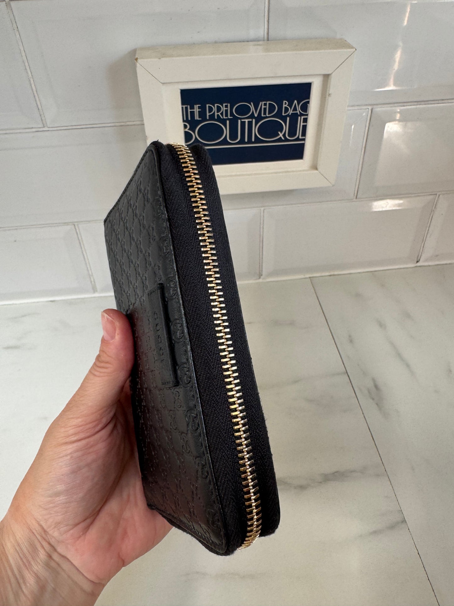 Gucci Guccissima Wallet - Black