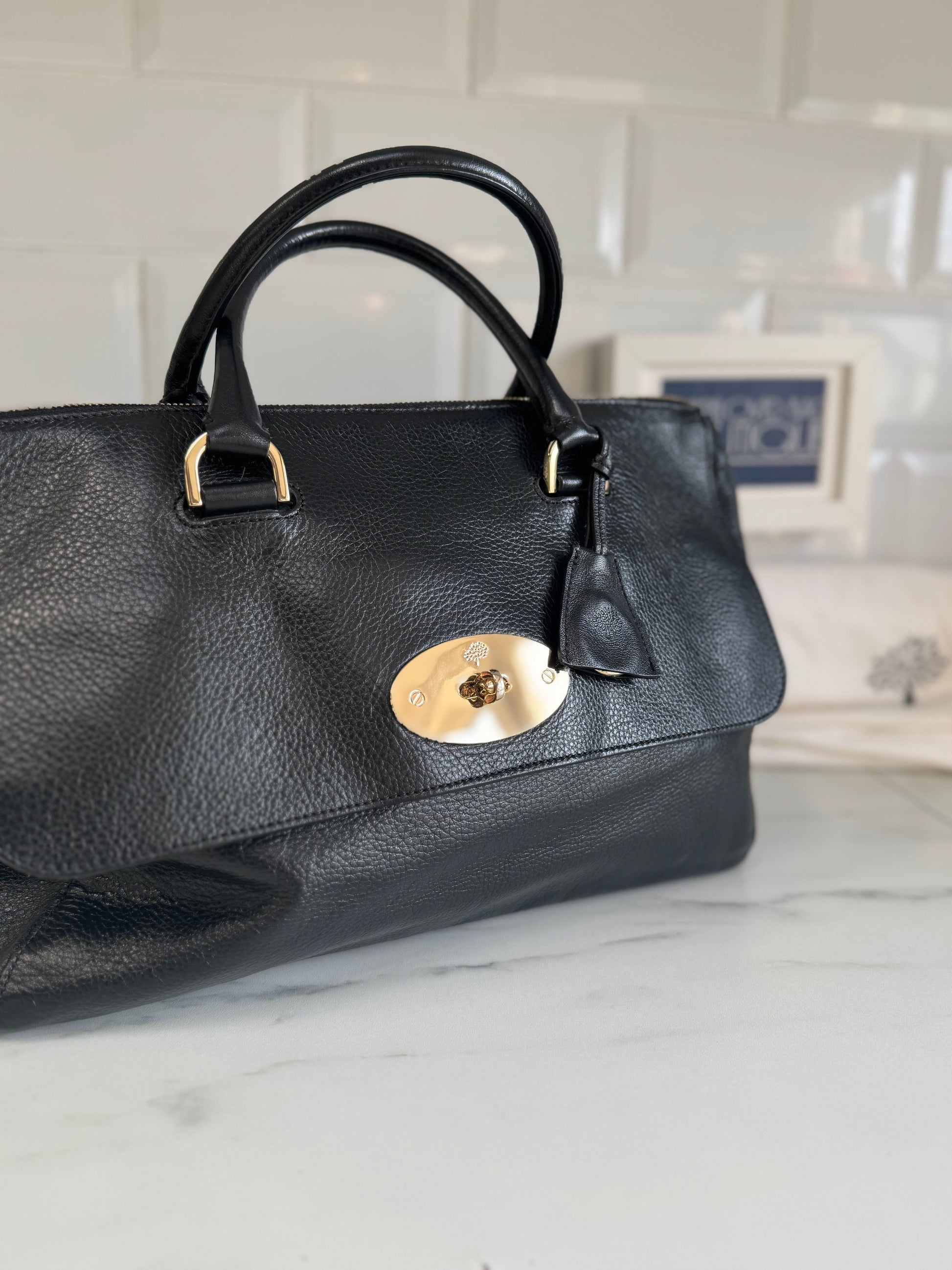 Mulberry Large Del Rey Black