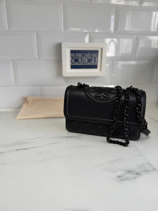 Tory Burch Fleming Shoulder Bag - Black