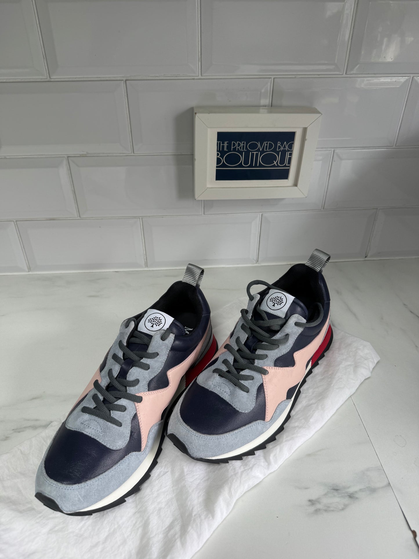 Mulberry My-1 Trainers - Blue, Pink, White, Grey and Red