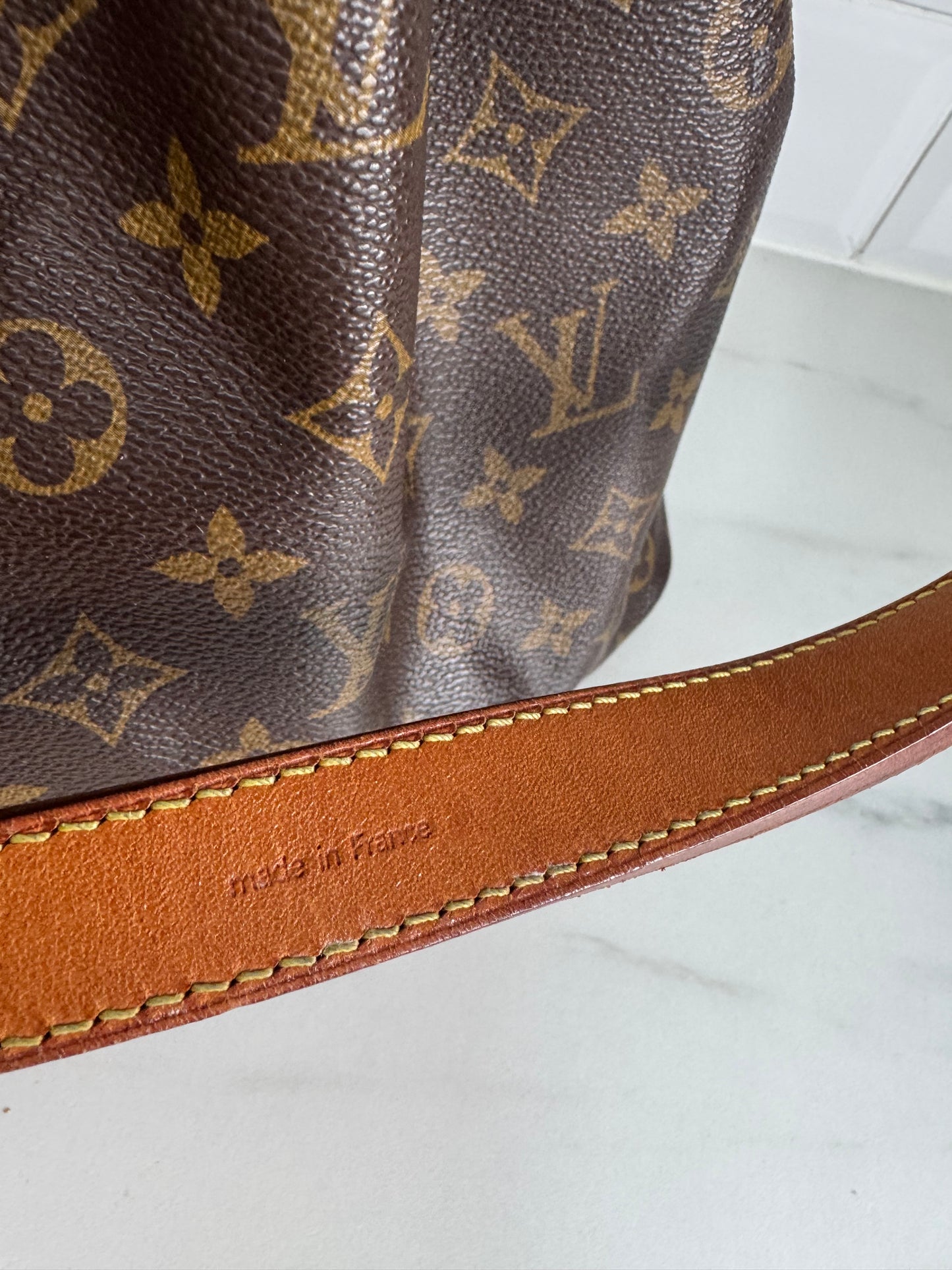 Louis Vuitton Petit Noe Bucket Bag - Monogram Brown