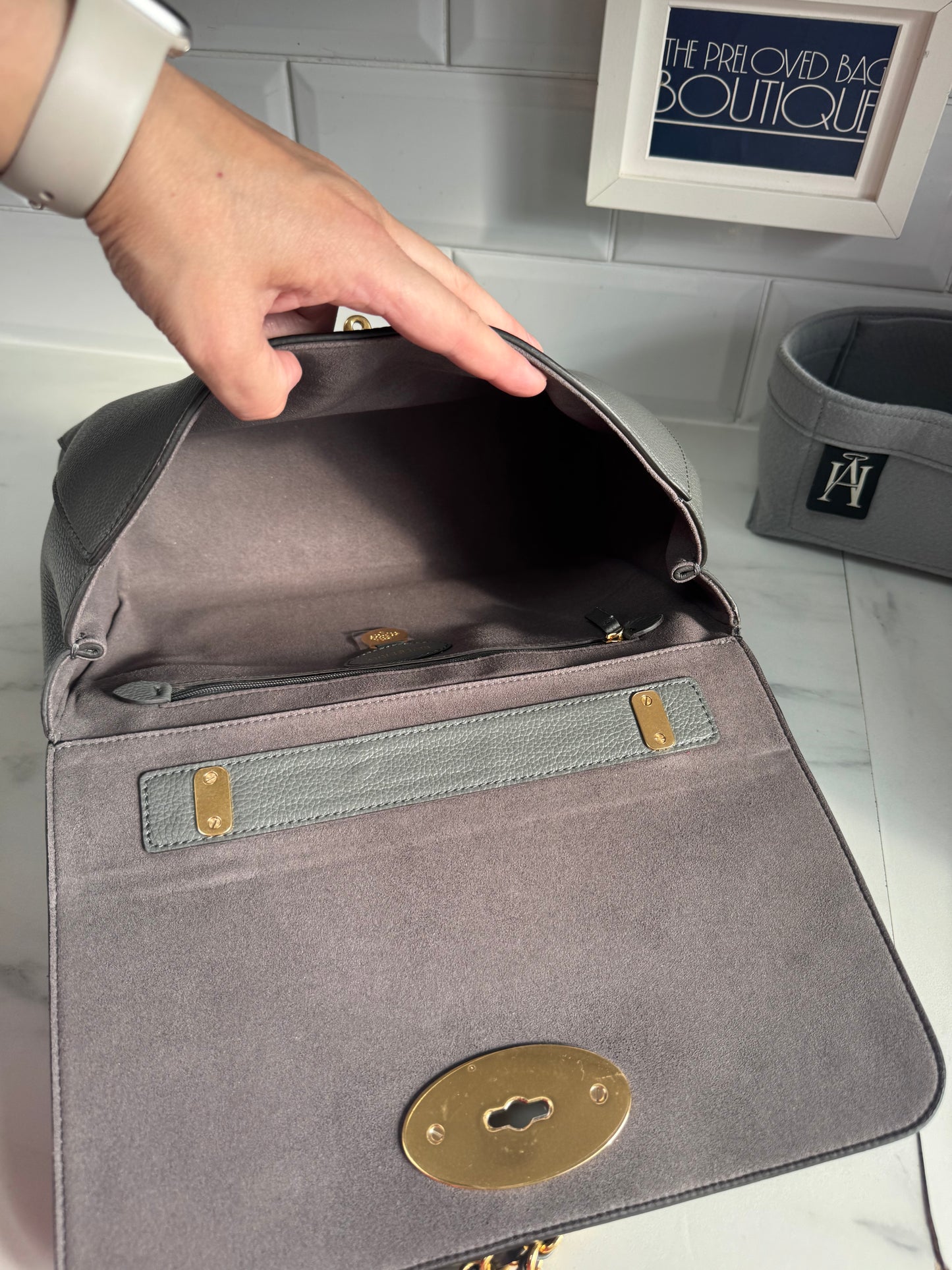 Mulberry Medium Lily - Charcoal