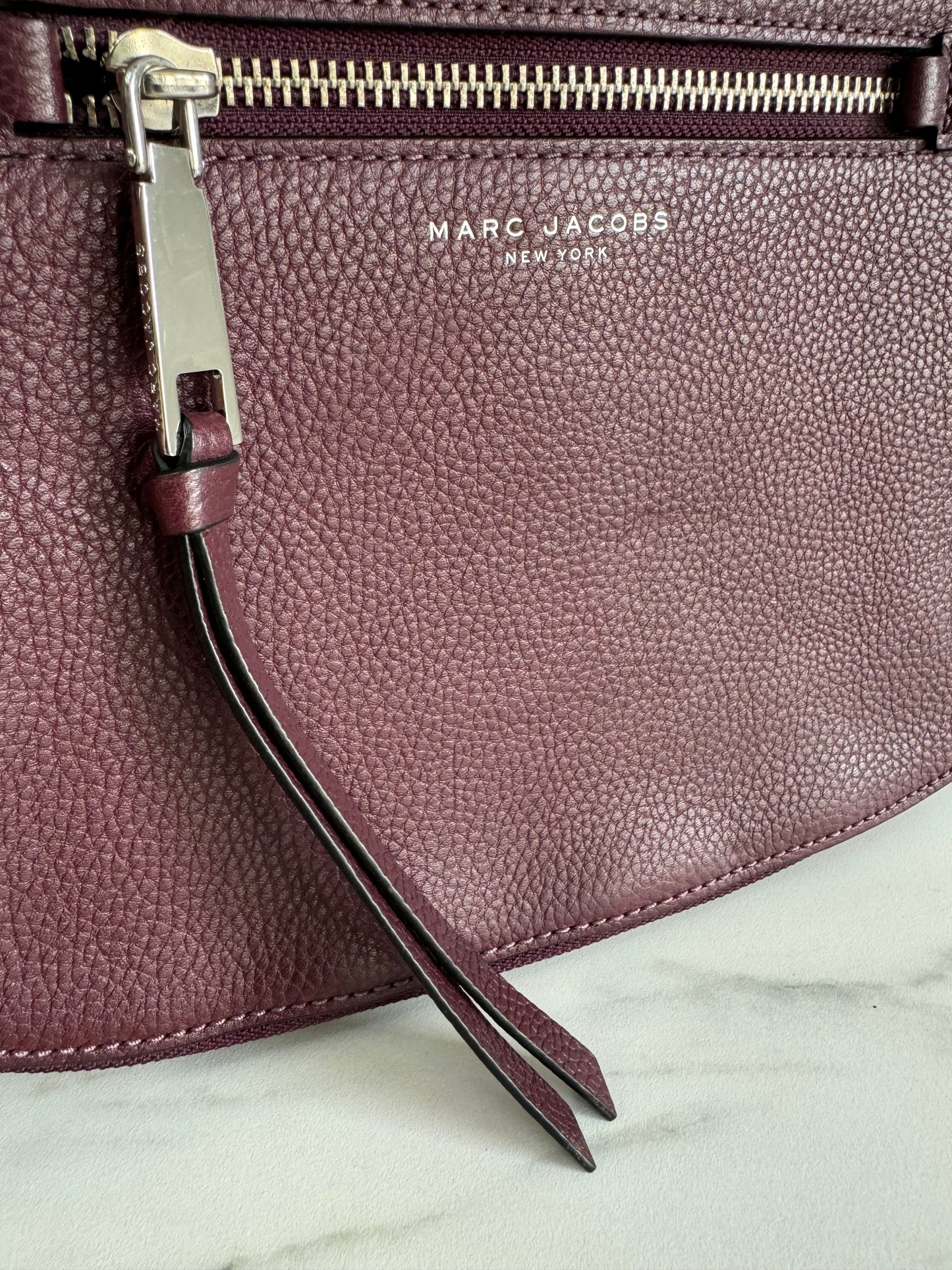 Marc Jacobs Nomad Saddle Bag - Burgundy