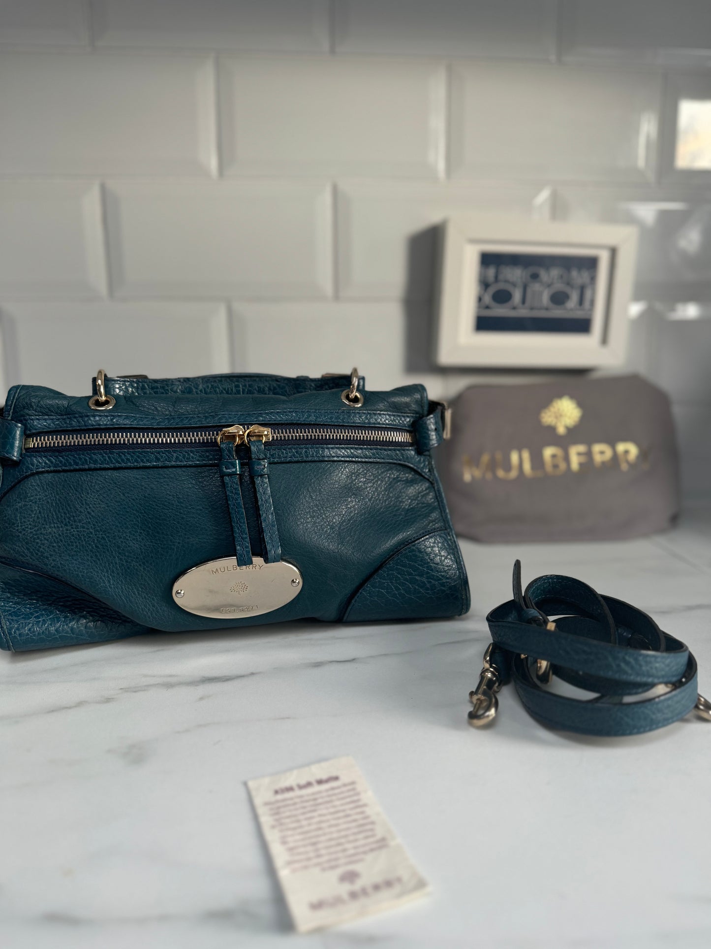 Mulberry Small Taylor - Petrol Blue