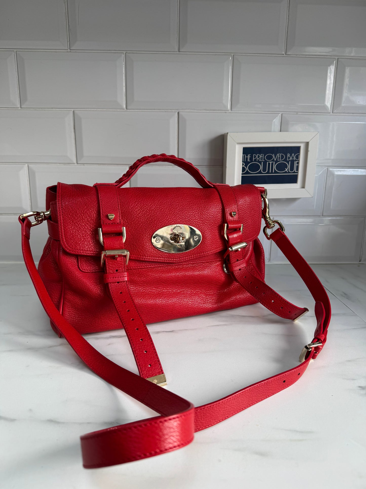 Mulberry Limited Edition “Valentines” Alexa - Red