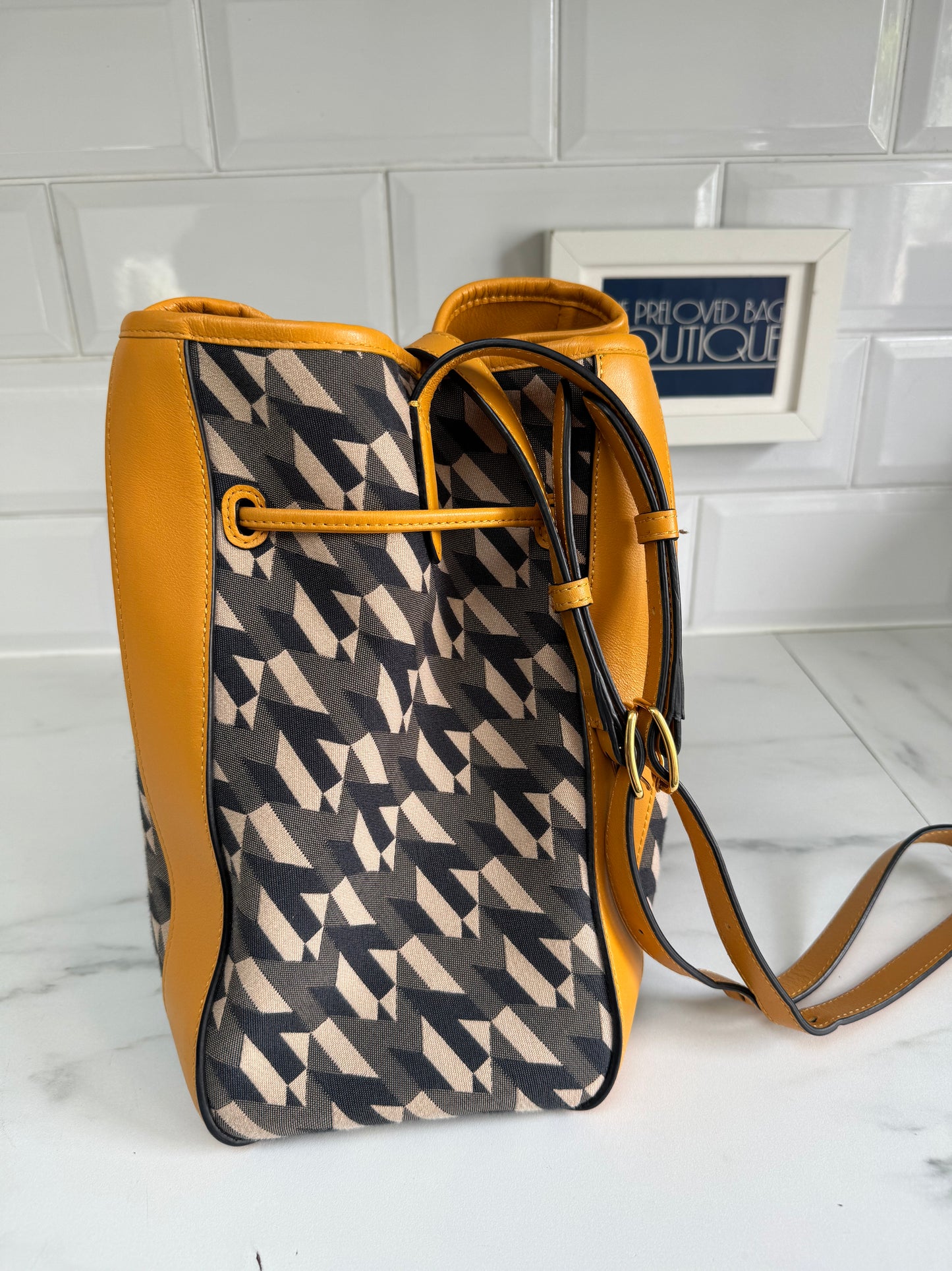 Mulberry Small Millie Tote - Deep Amber & Monogram