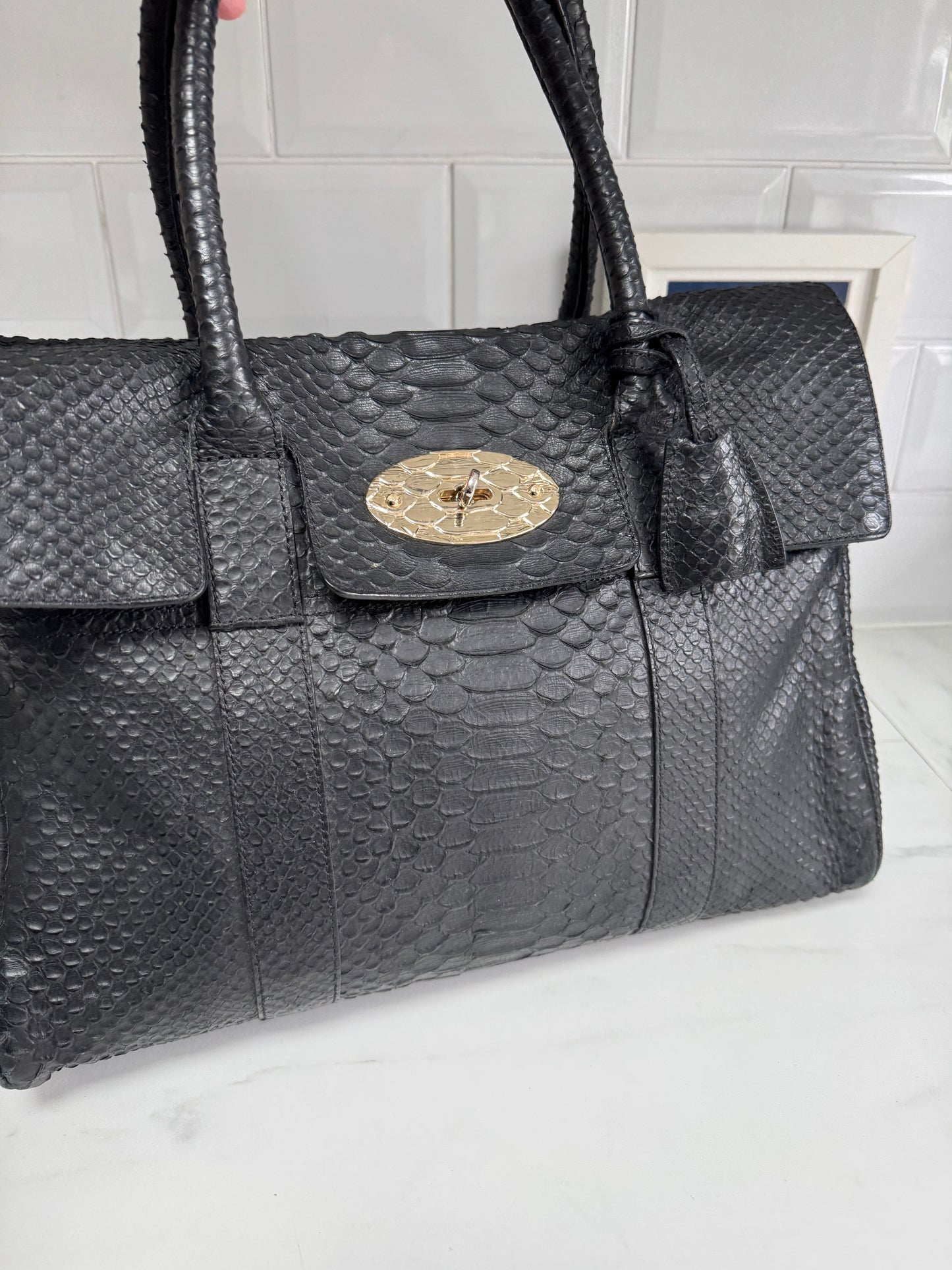 Mulberry Silky Snake Bayswater - Black