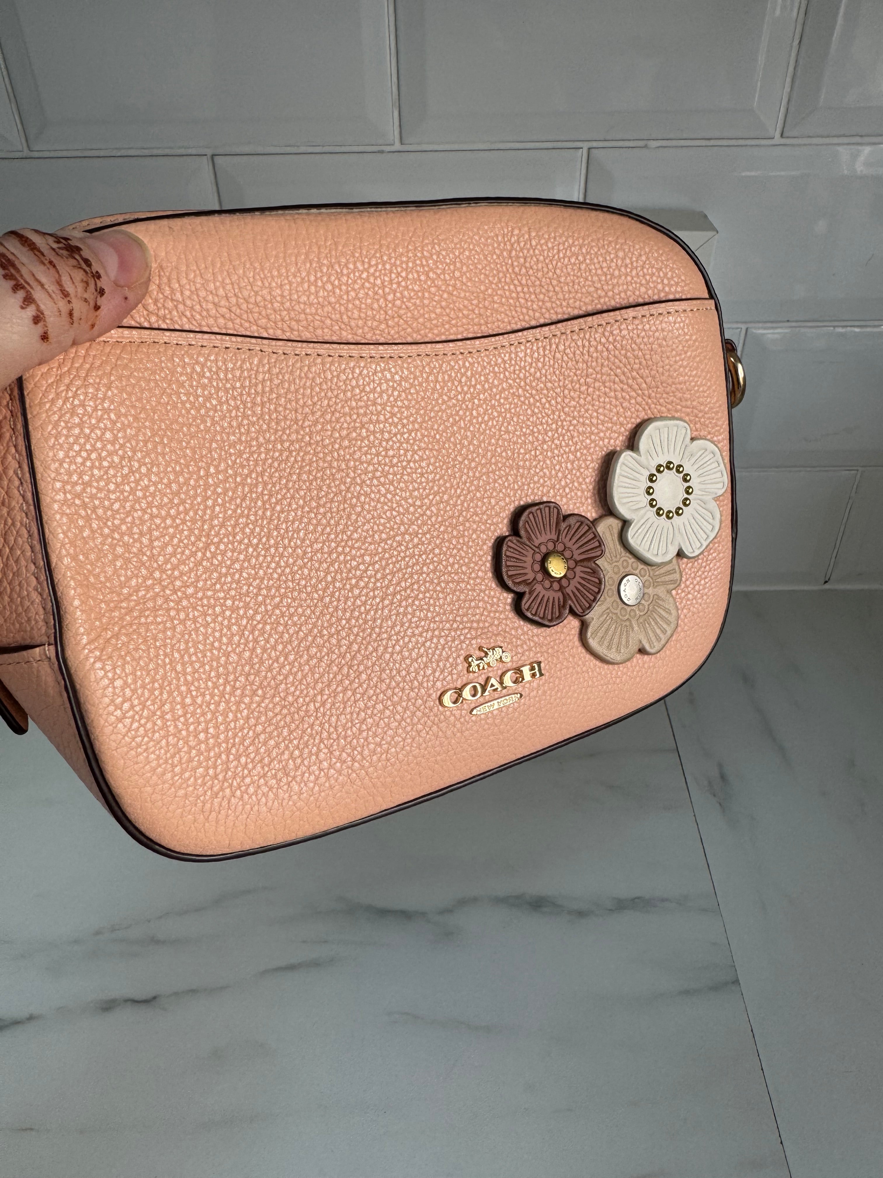 Coach Camera Bag Coral Pink