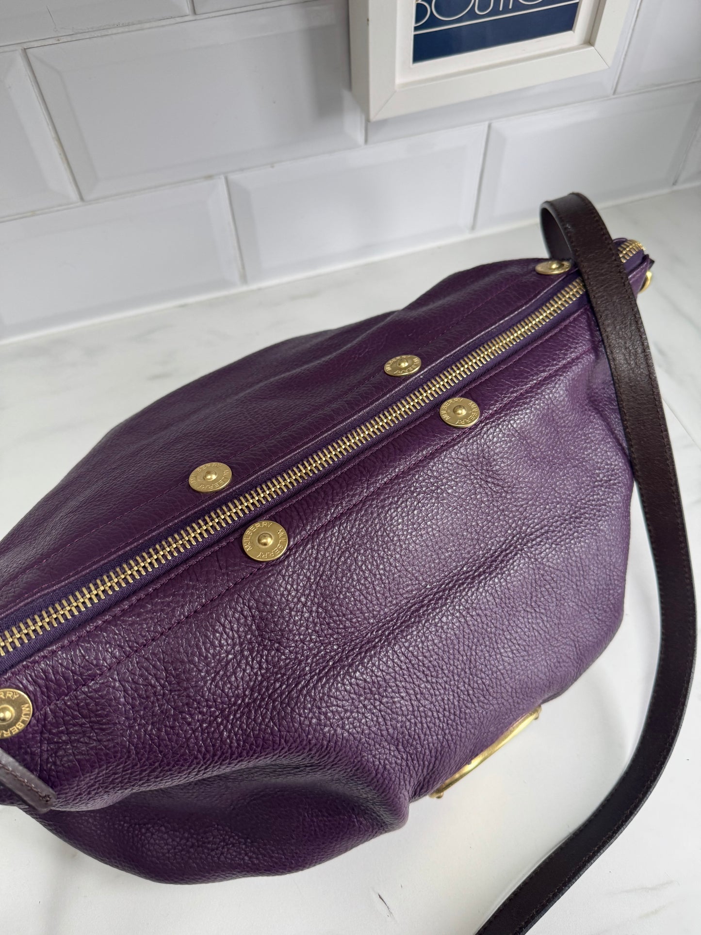 Mulberry Mitzy Tote - Eggplant