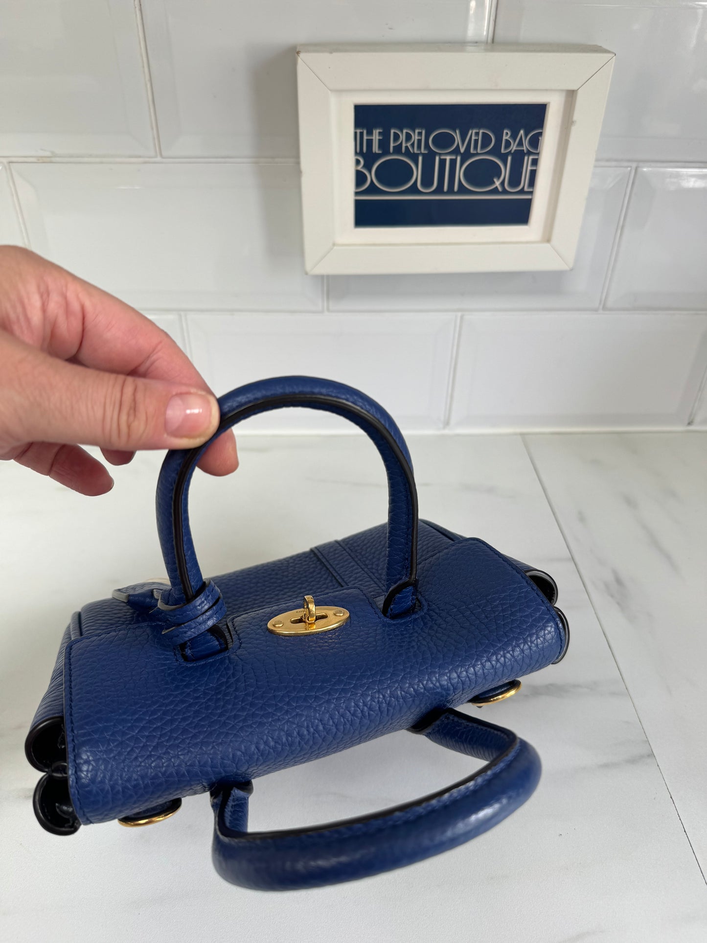 Mulberry Mini Bayswater - Pigment Blue