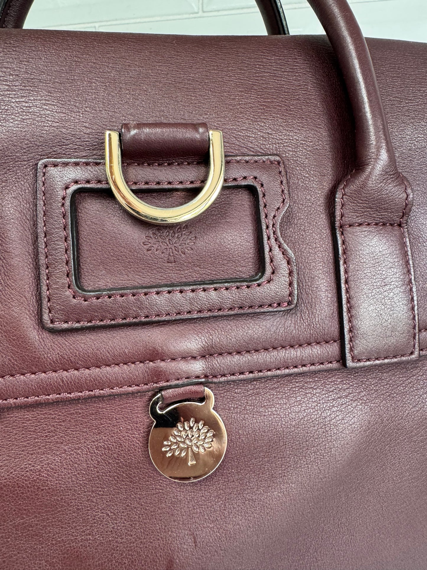 Mulberry Medium Limited Edition Cara  Delevingne Lion and Heart Rivet Backpack - Oxblood