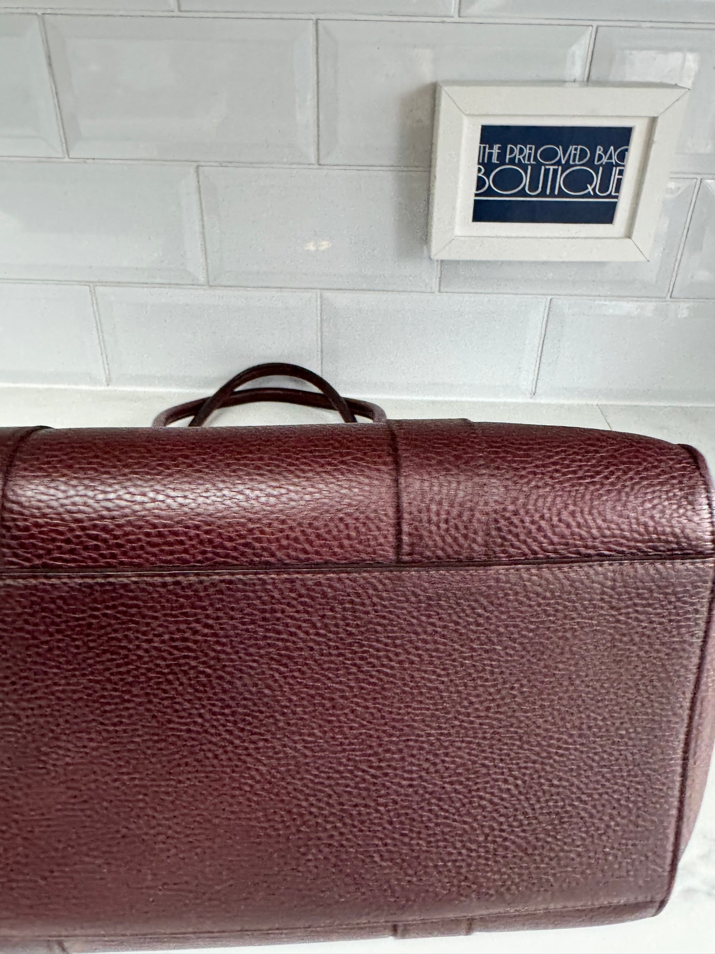 Mulberry Large Zipped Bayswater - Oxblood