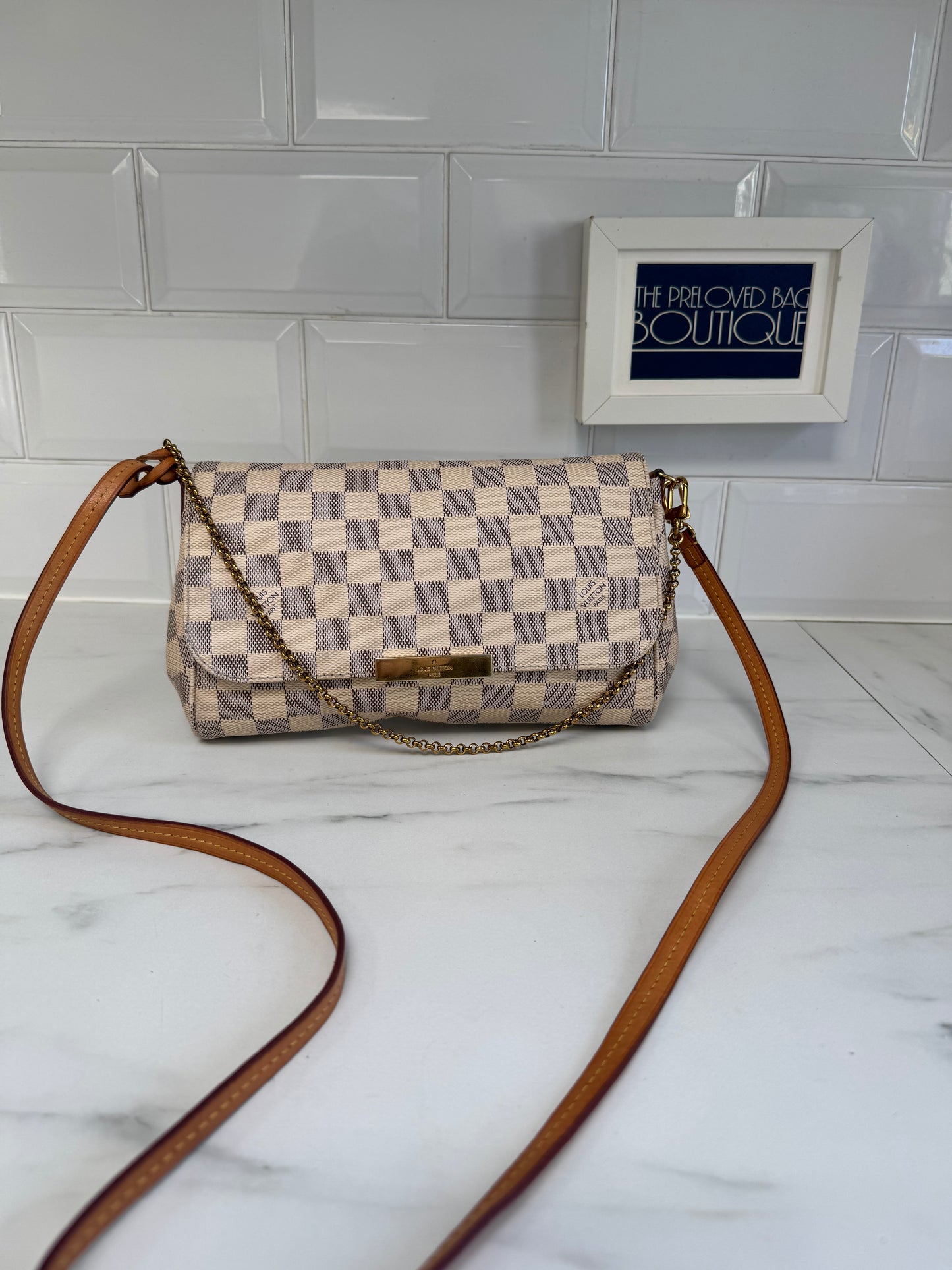 Louis Vuitton Favourite MM - Damier Azure Canvas
