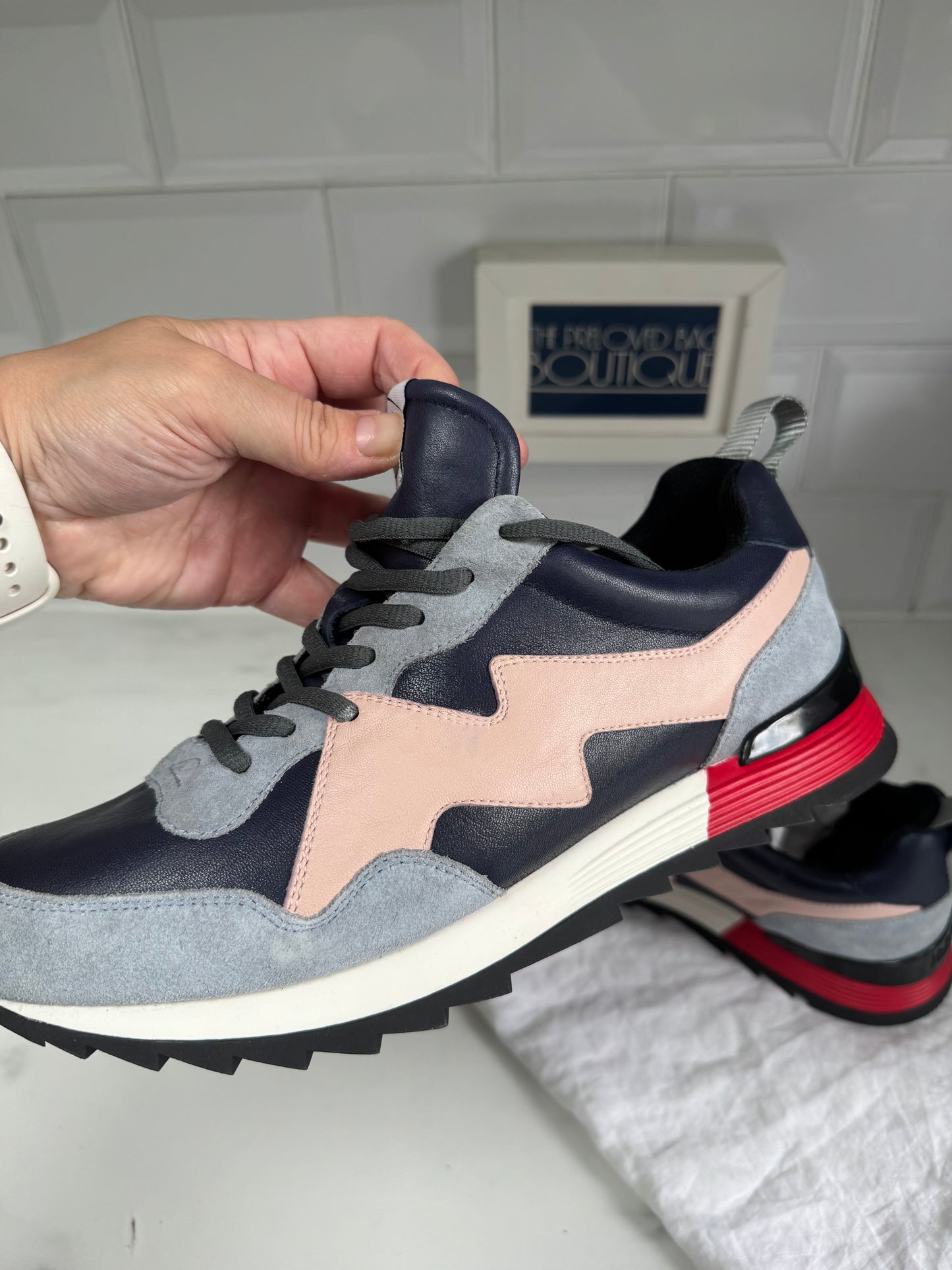 Mulberry My-1 Trainers - Blue, Pink, White, Grey and Red