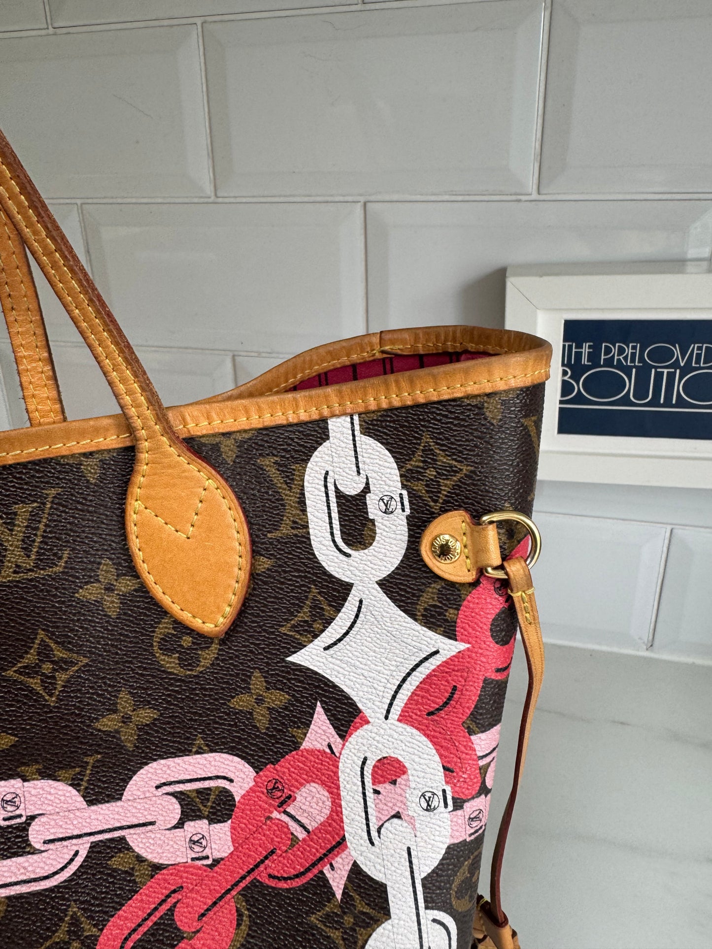 Louis Vuitton Limited Edition 2016 Bay MM Neverfull - Pink and Brown