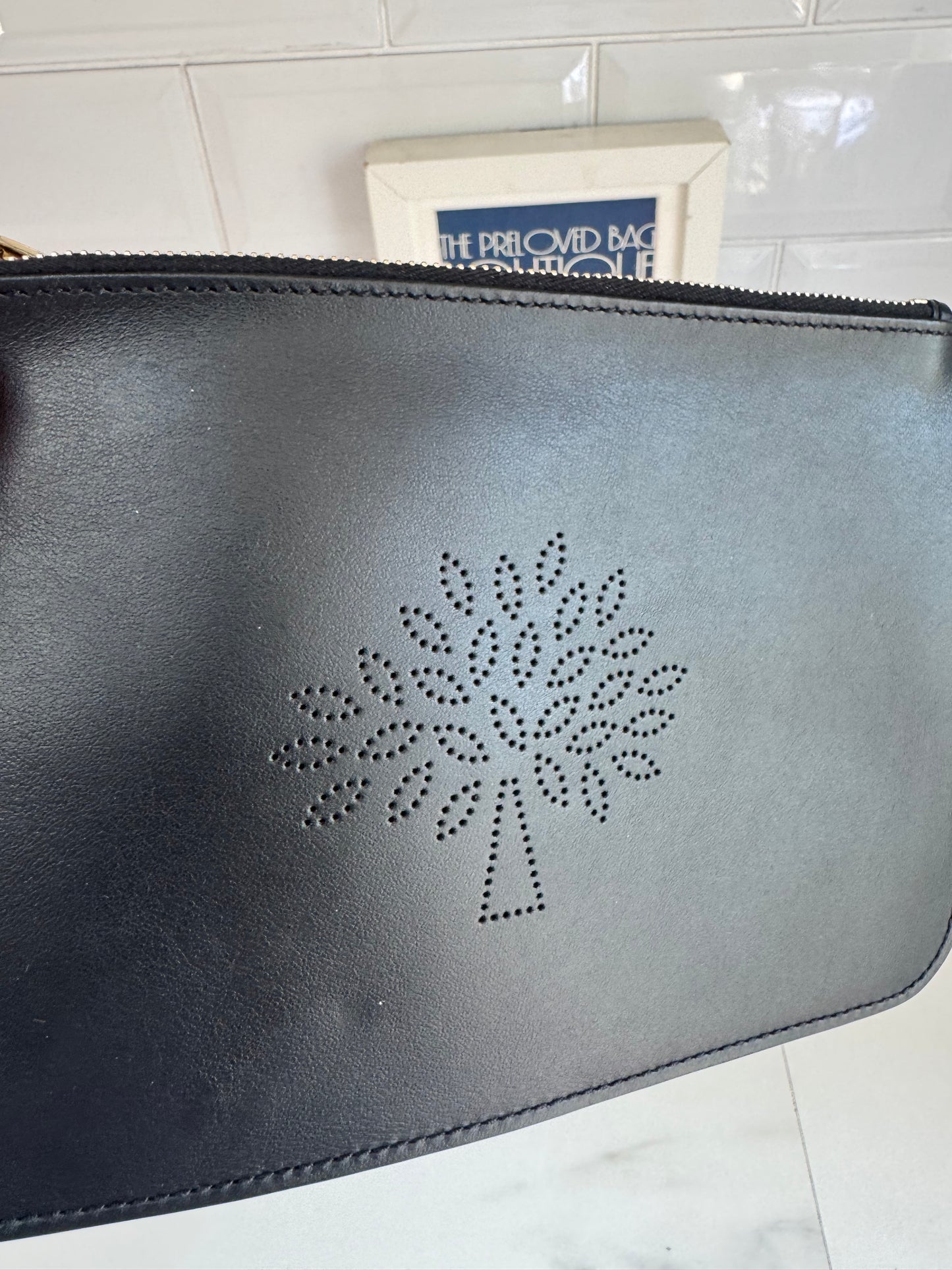 Mulberry Blossom Pouch - Black