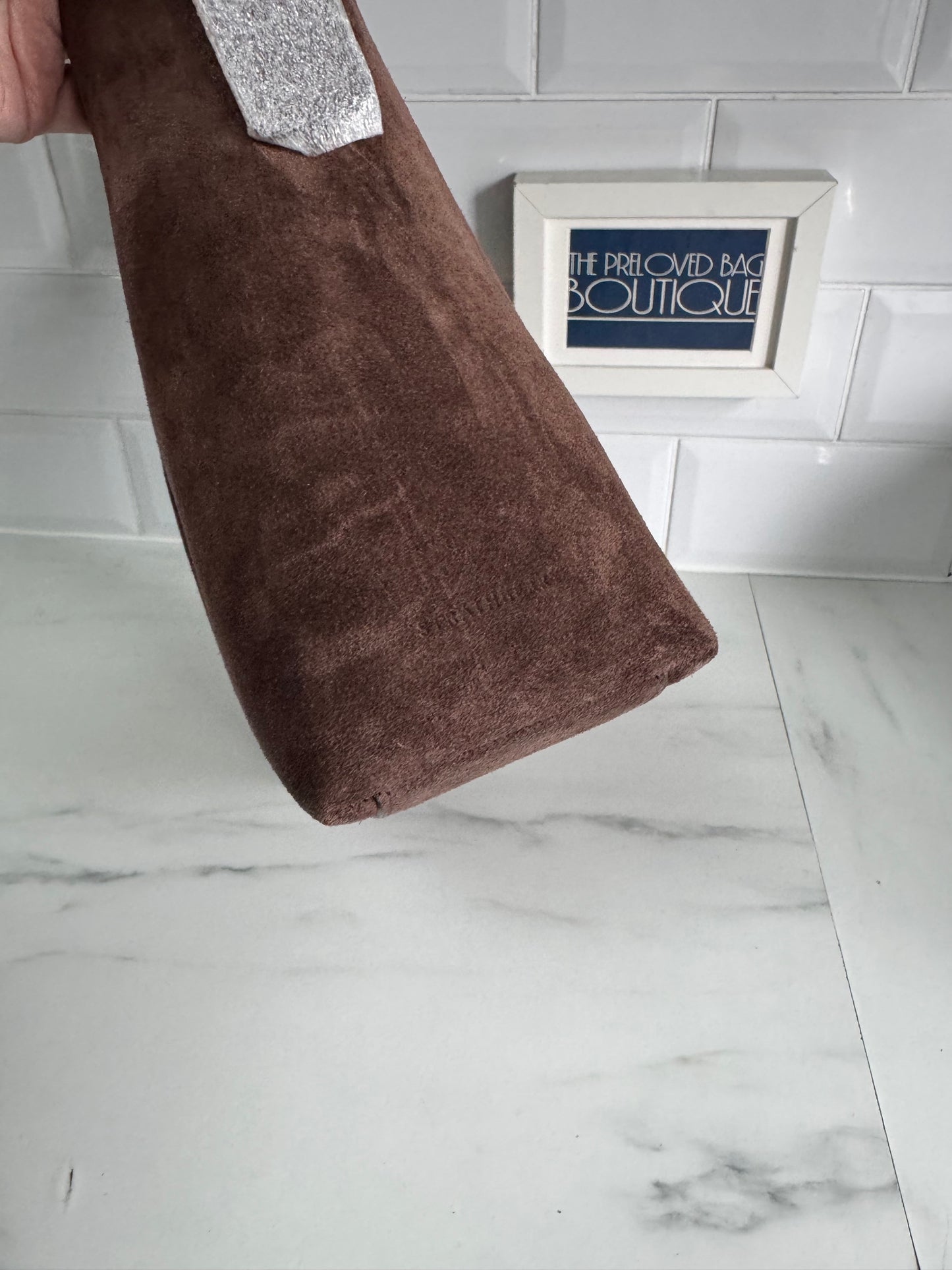 Strathberry Kite Hobo - Chocolate Suede