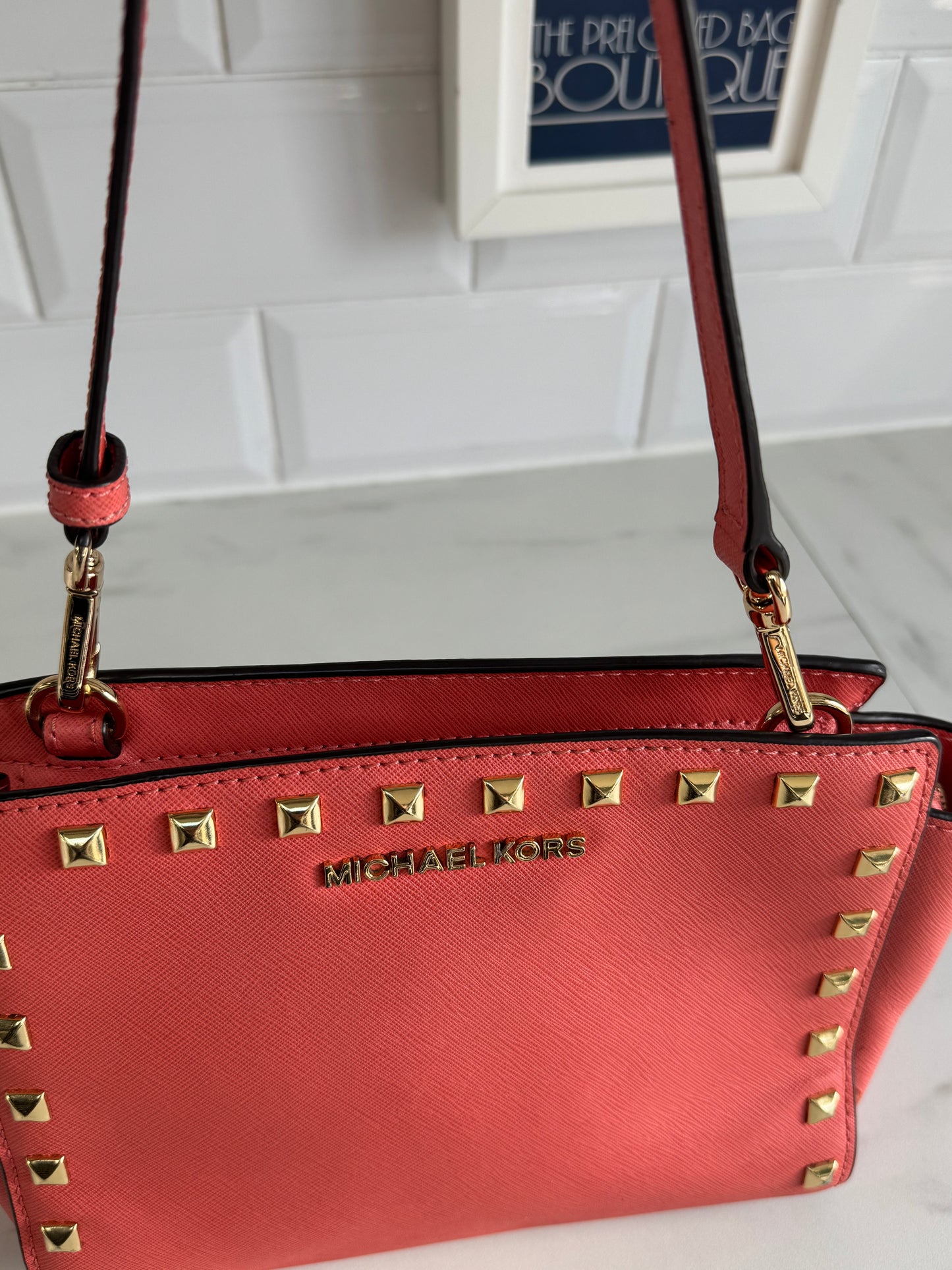 Michael Kors Selma Bag - Coral