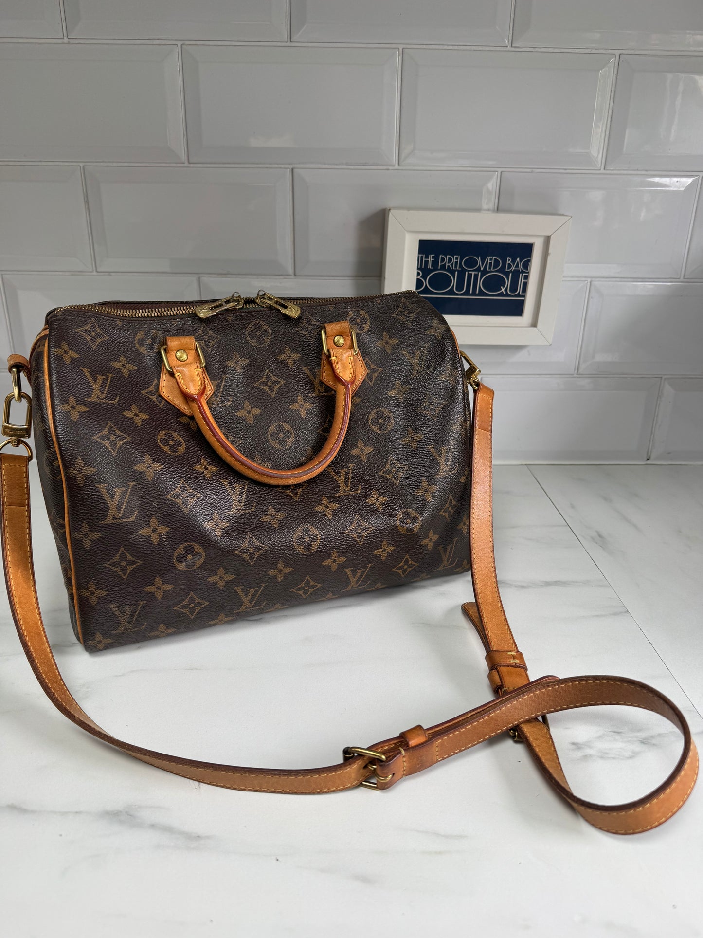 Louis Vuitton Speedy 30 Bandouliere - Monogram Brown