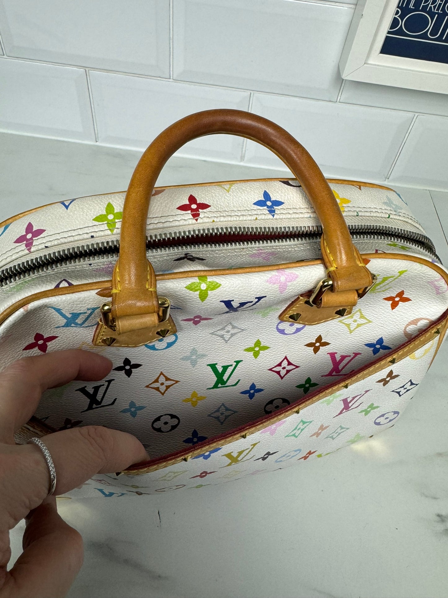 Louis Vuitton Multicolore Trouville - Blanc