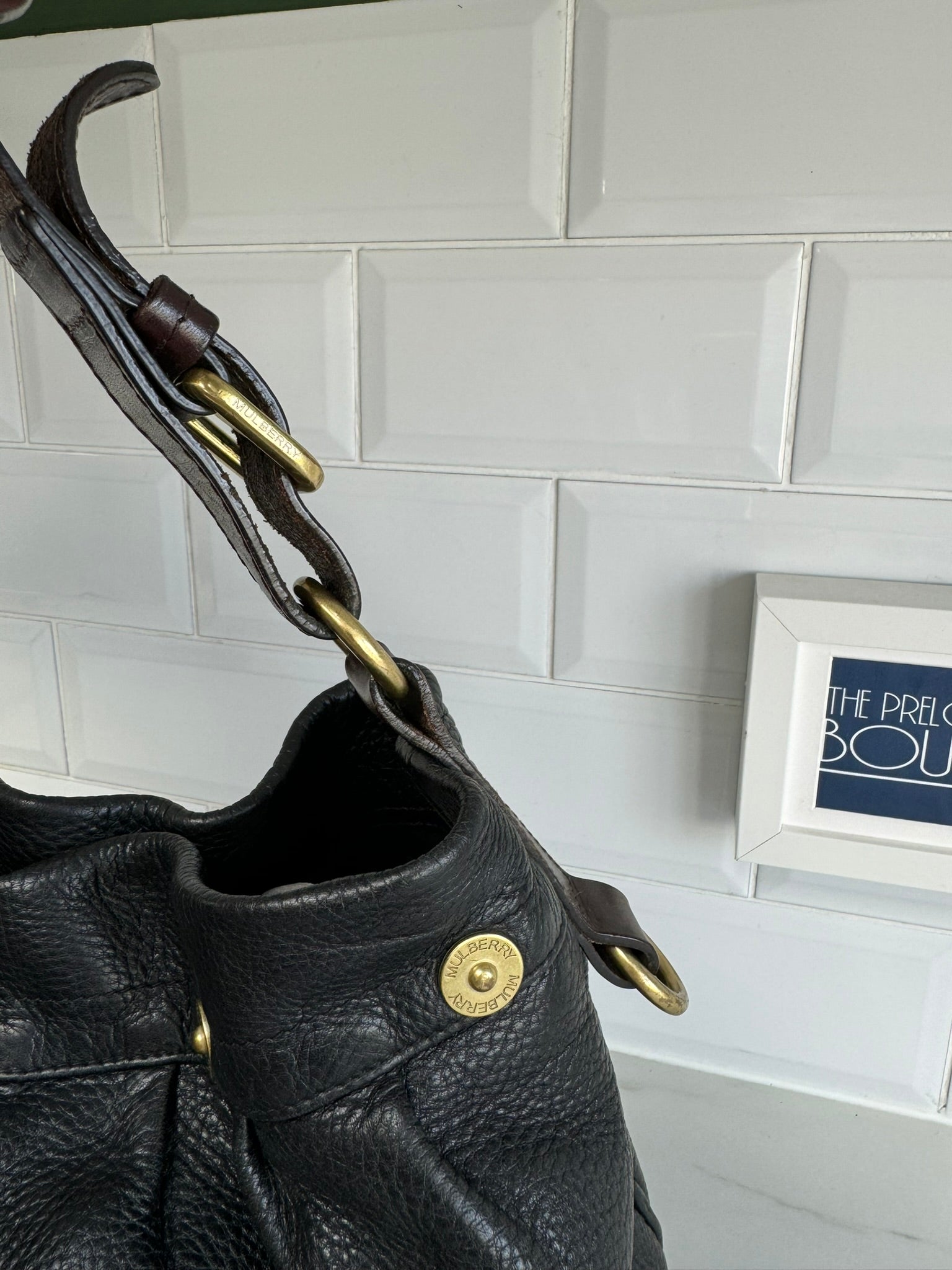 Mulberry Mitzy Messenger Black The Preloved Bag Boutique