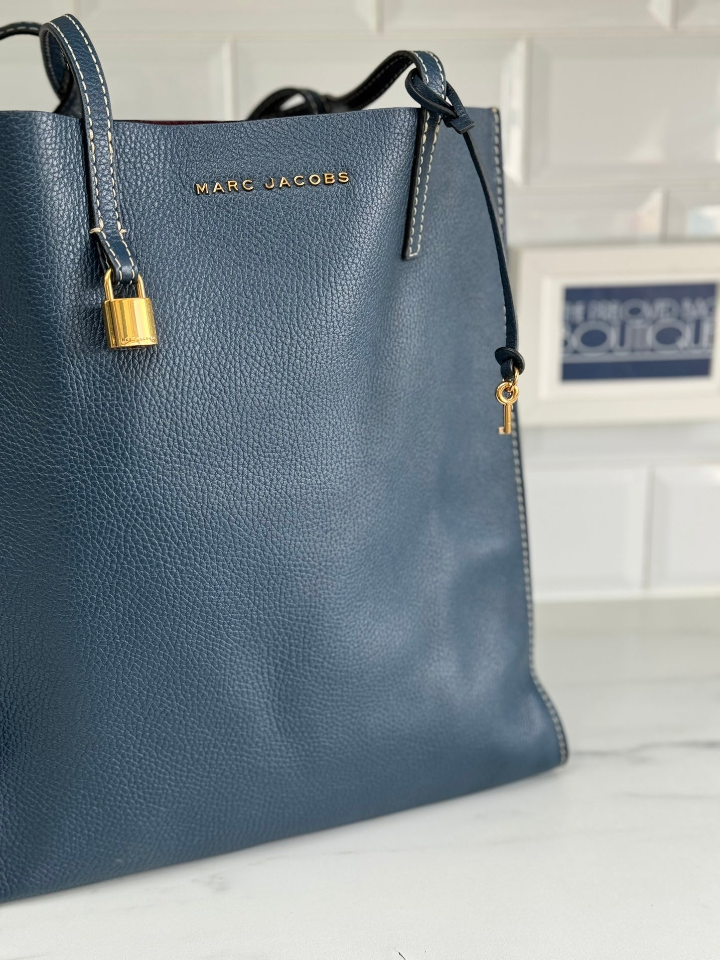 Marc Jacobs The Grind Tote - PetrolBlue