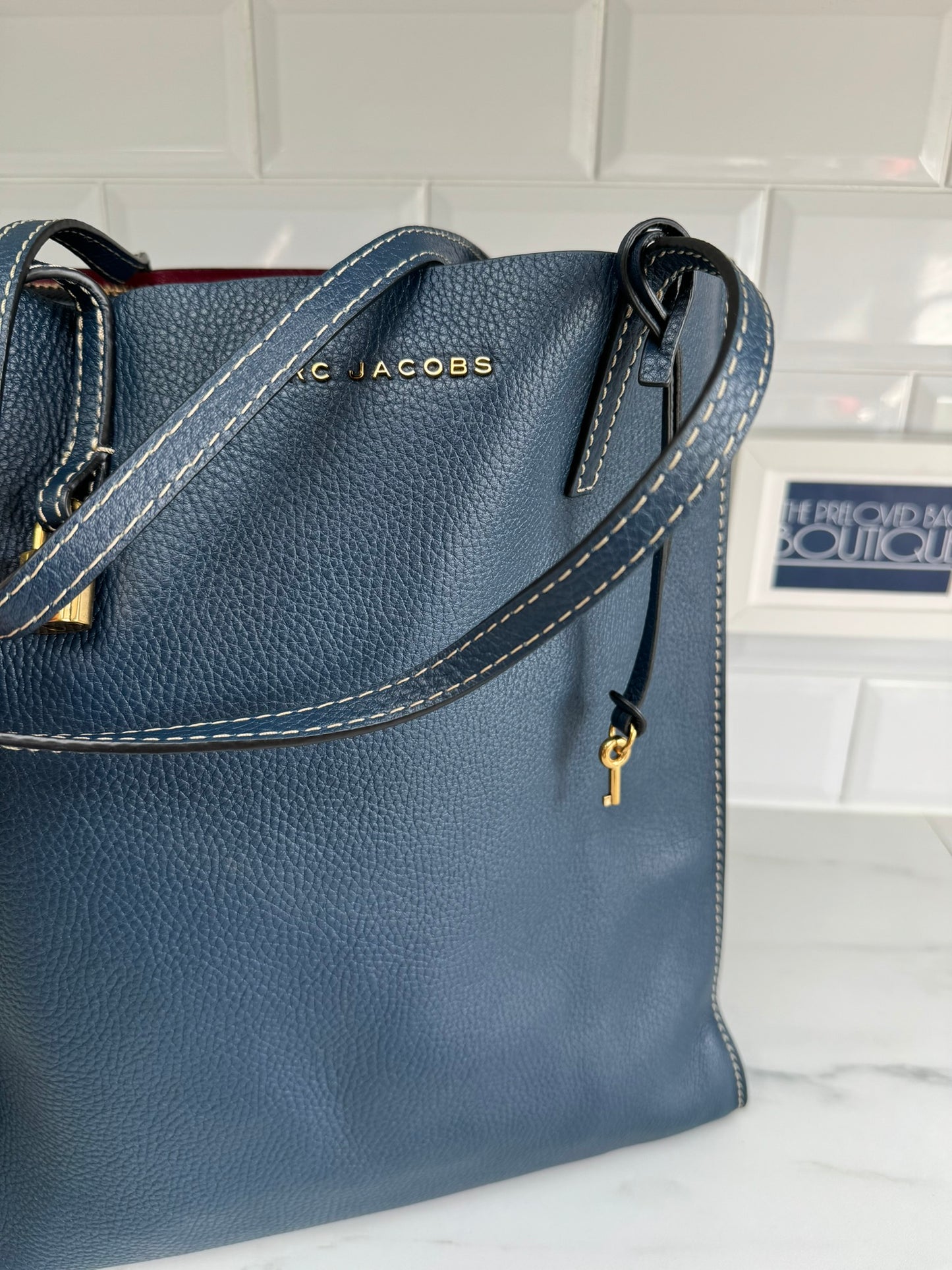 Marc Jacobs The Grind Tote - PetrolBlue