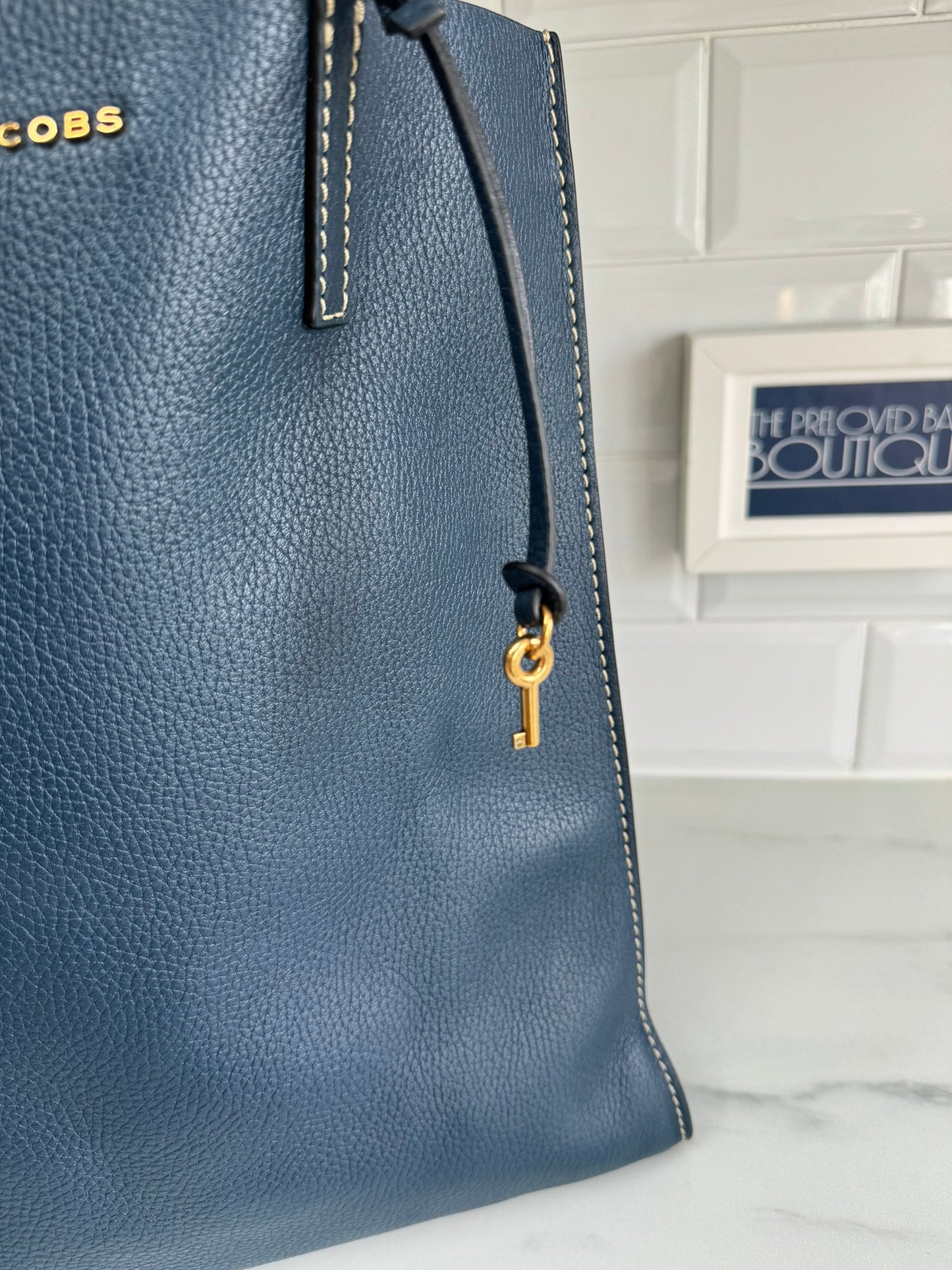 Marc Jacobs The Grind Tote - PetrolBlue