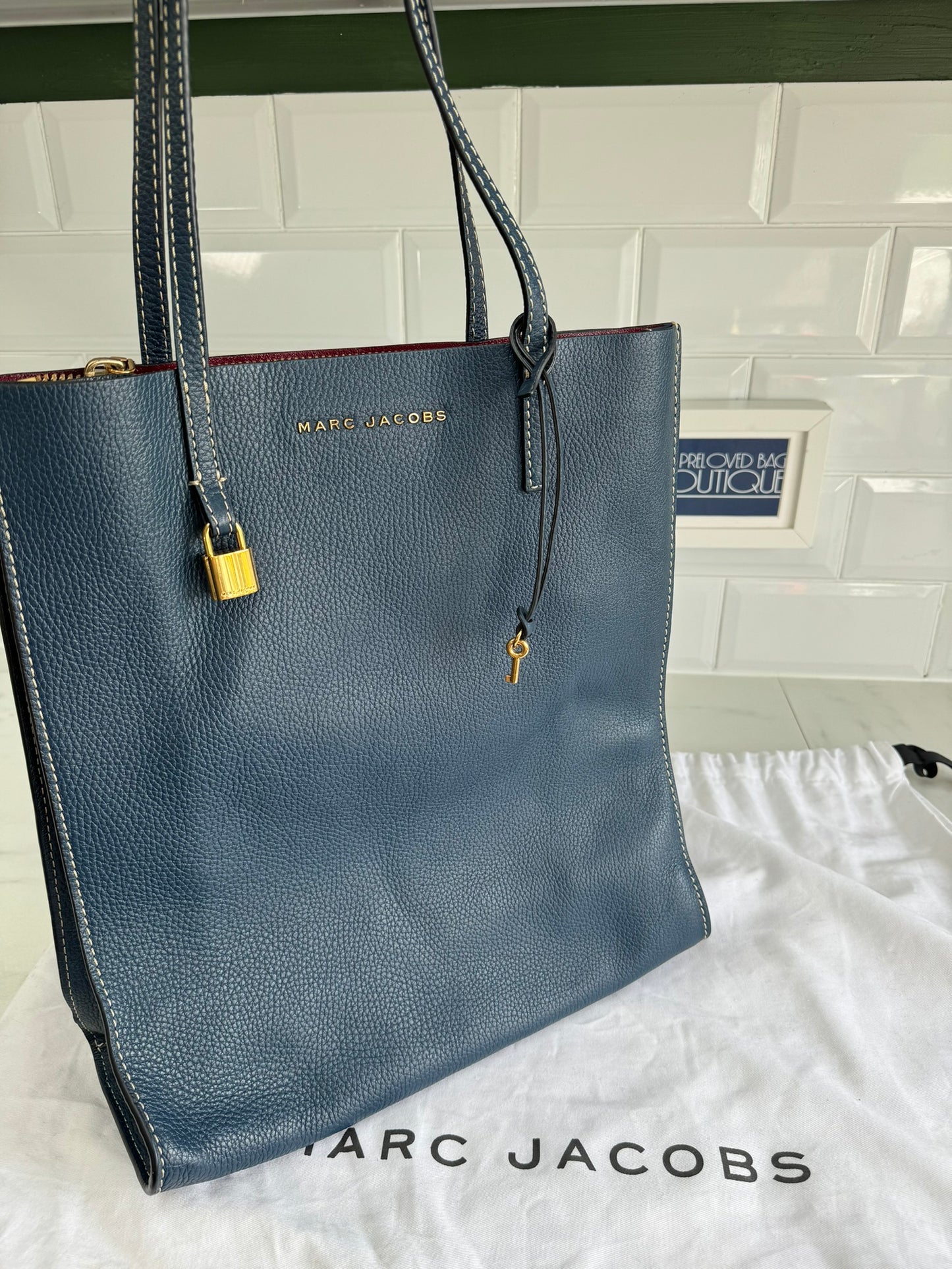 Marc Jacobs The Grind Tote - PetrolBlue