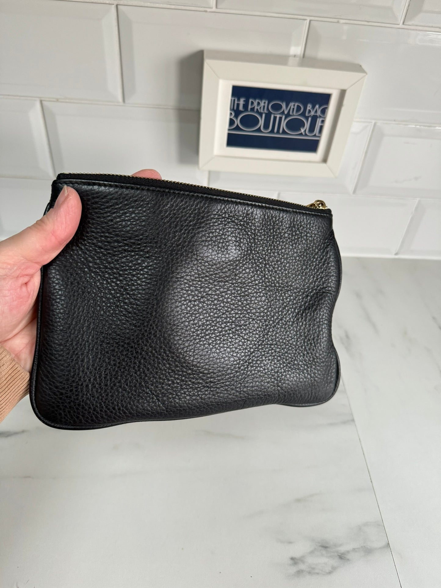 Mulberry Daria Zip Top Pouch - Black