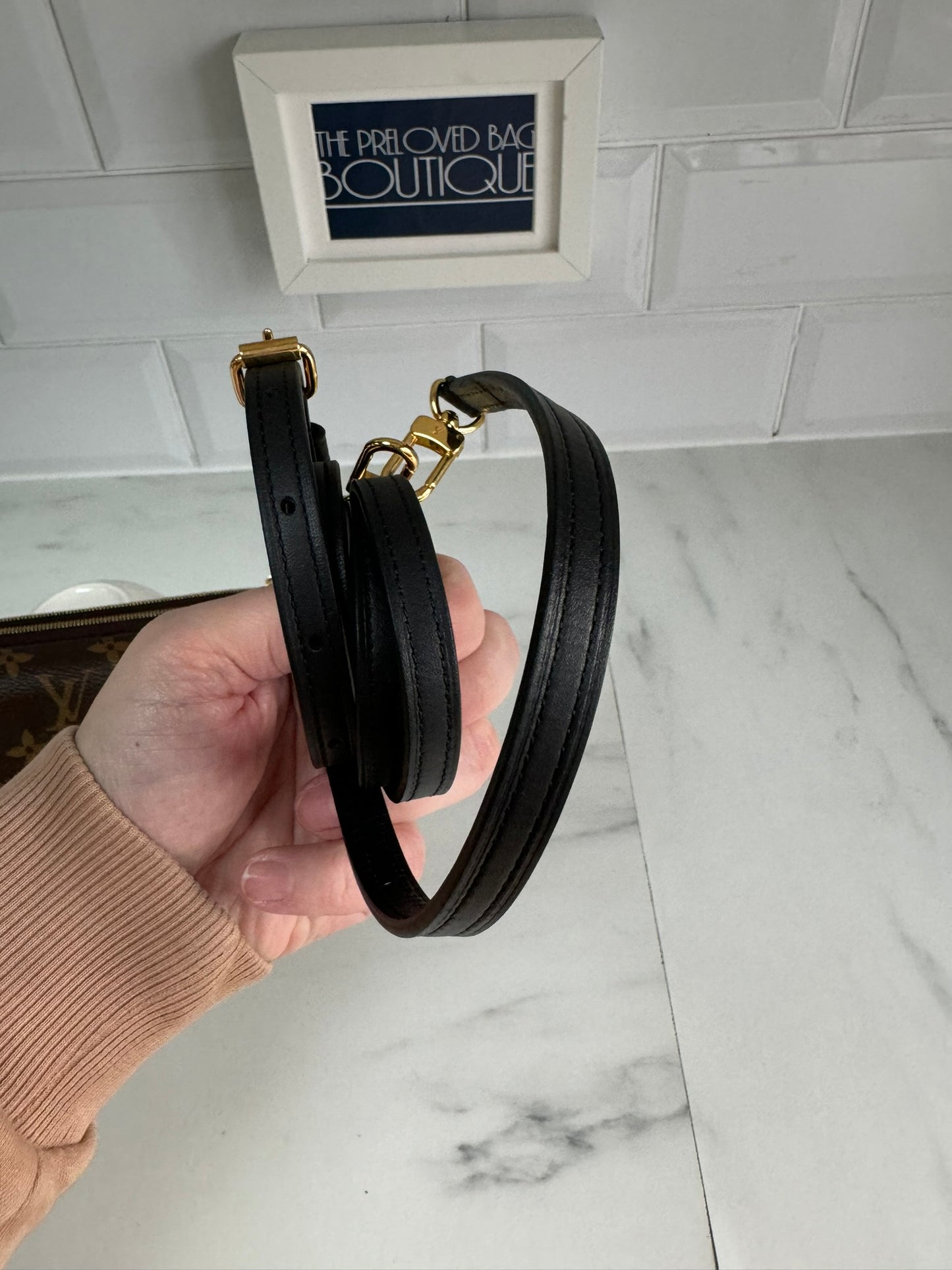 Louis Vuitton Double Zip Pochette in Giant Reverse Monogram Canvas