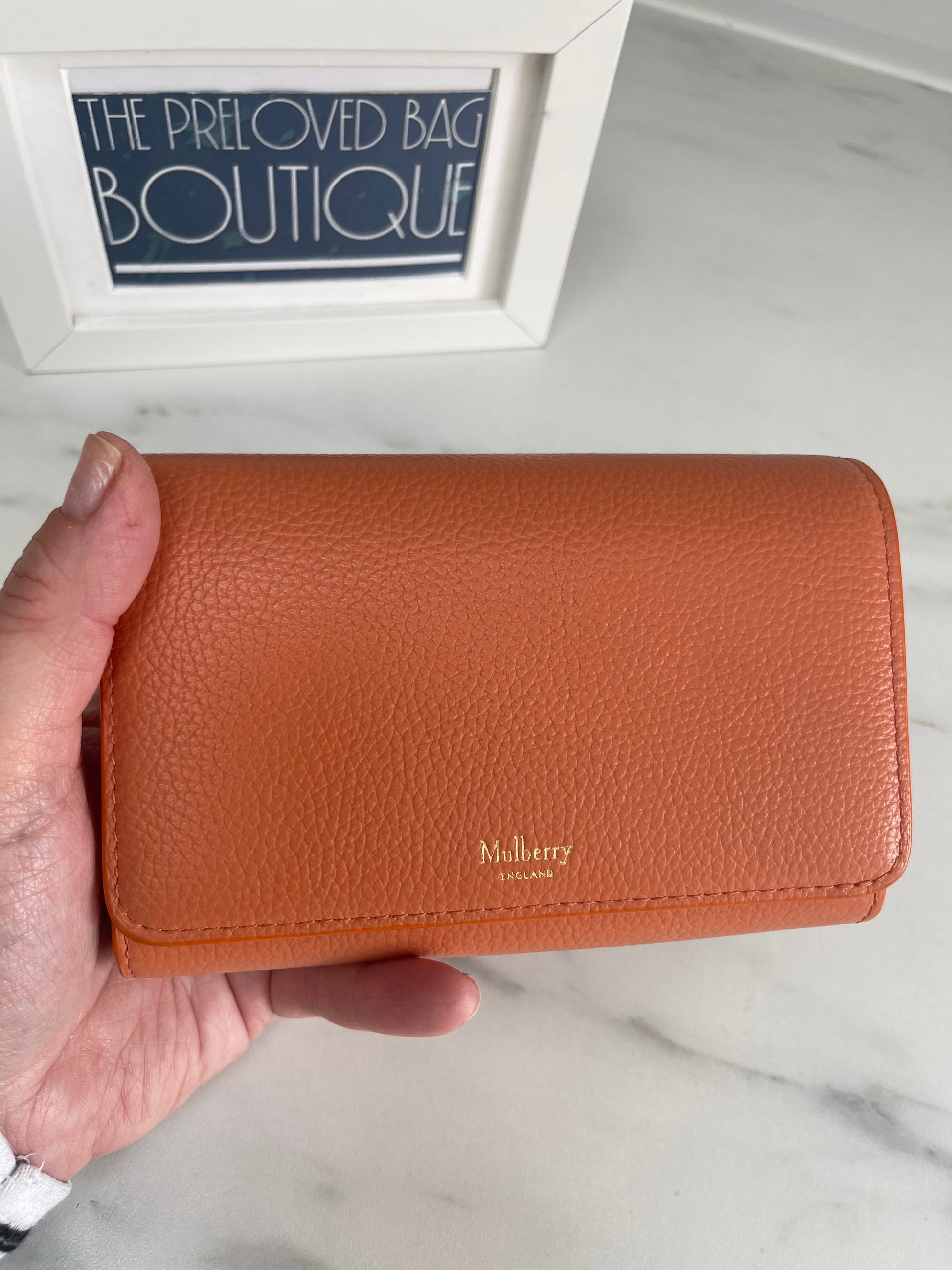 Mulberry Apricot Continental Wallet