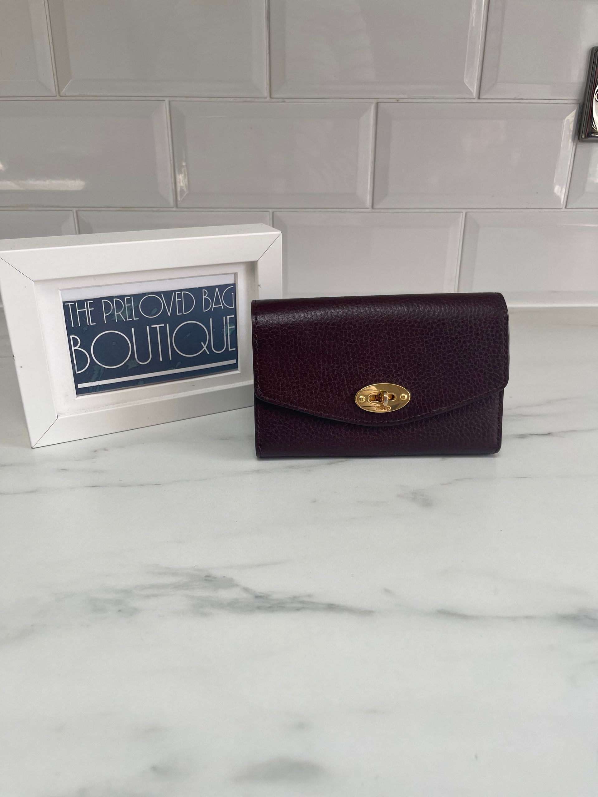 Mulberry Medium Darley Oxblood Wallet